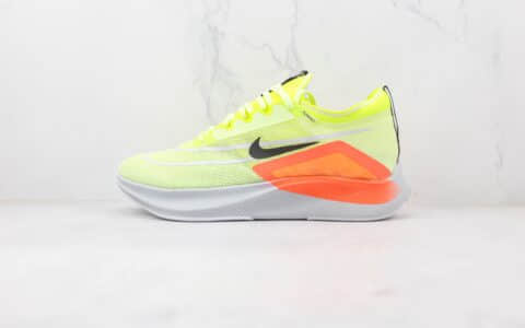 耐克Nike Zoom Fly 4纯原版本黄橙低帮真碳慢跑鞋原档案数据开发原盒原标 货号:CT2392-700