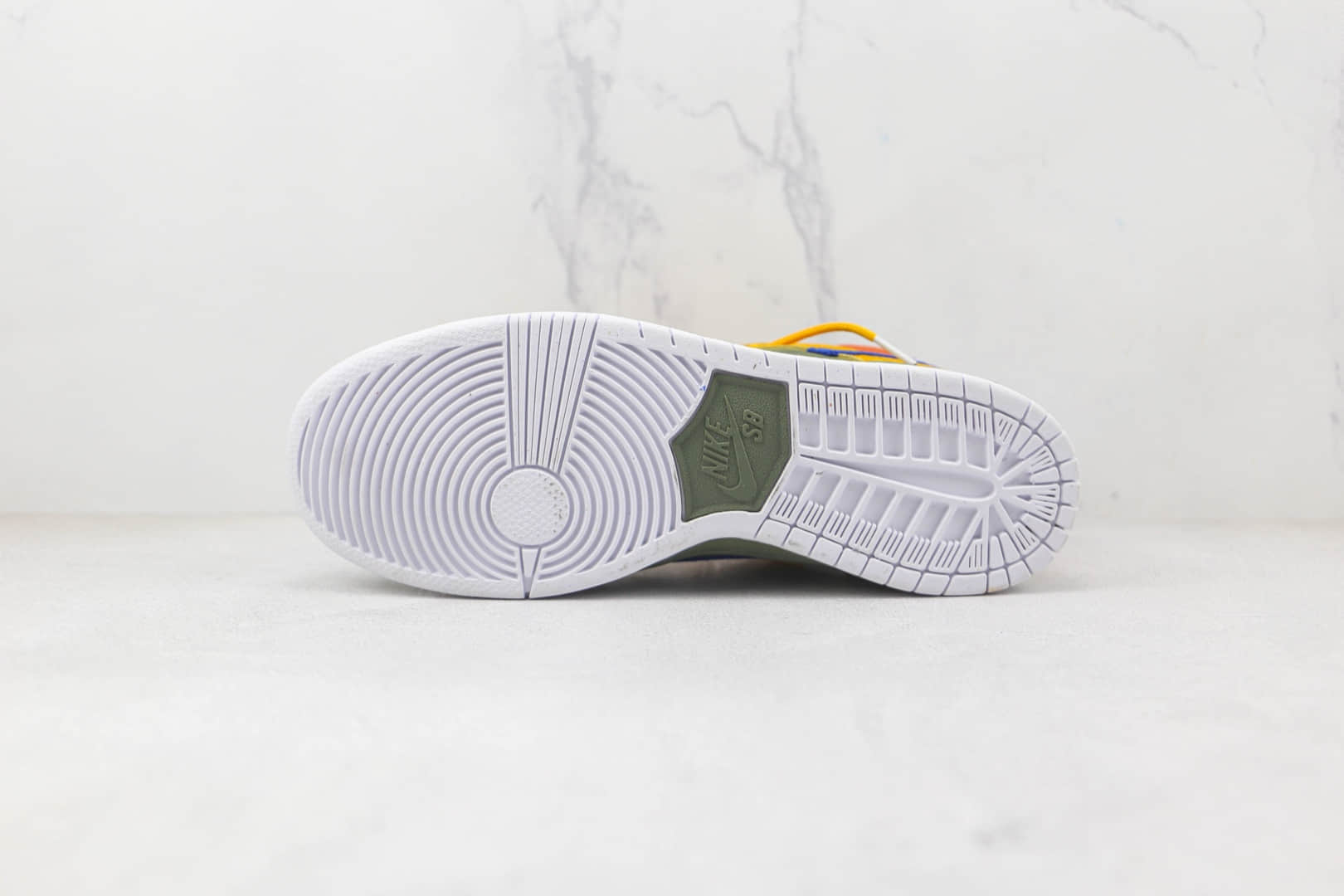 耐克Nike SB Dunk HIGH PRO纯原版本低帮SB DUNK断钩黄绿色板鞋原楦头纸板打造 货号:313170-341