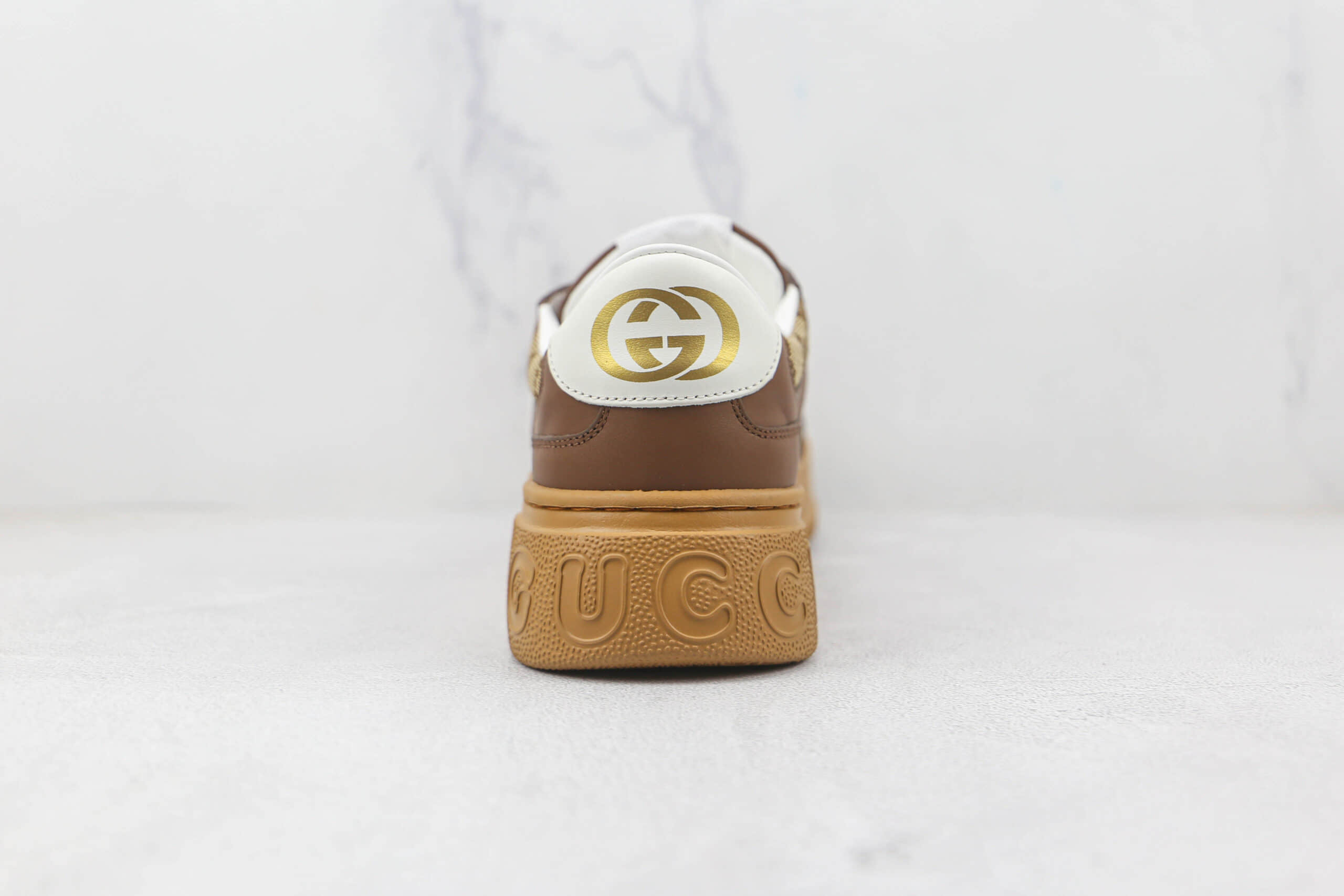 古驰Gucci Screener GG High-Top Sneaker莞产纯原版本双G复古休闲板鞋原楦头纸板打造
