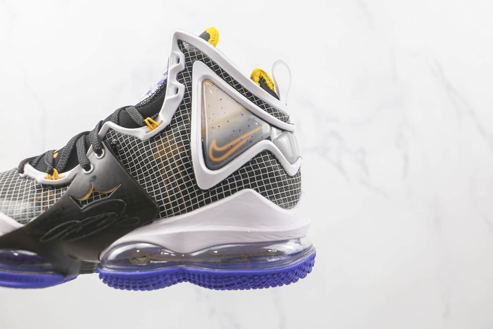耐克Nike LEBRON XIX EP LR纯原版本詹姆斯19代黑蓝色实战篮球鞋支持实战 货号:DC9340-002