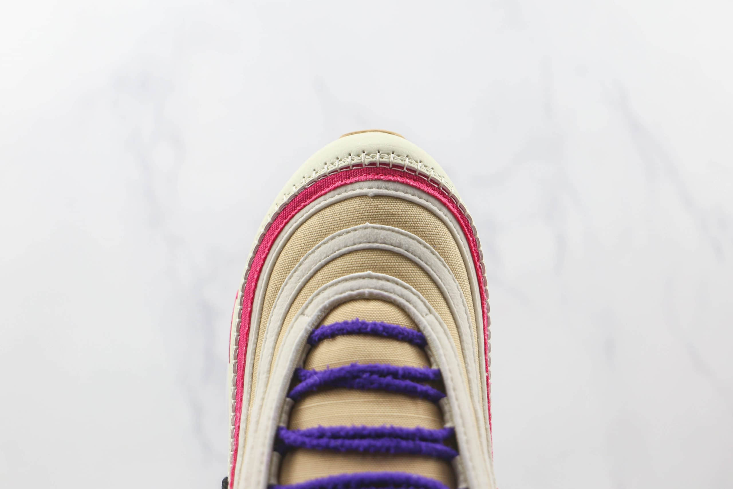 耐克NIKE Air Max 97纯原版本米紫刺绣Max97气垫鞋原楦头纸板打造原盒原标 货号:DH4759-200