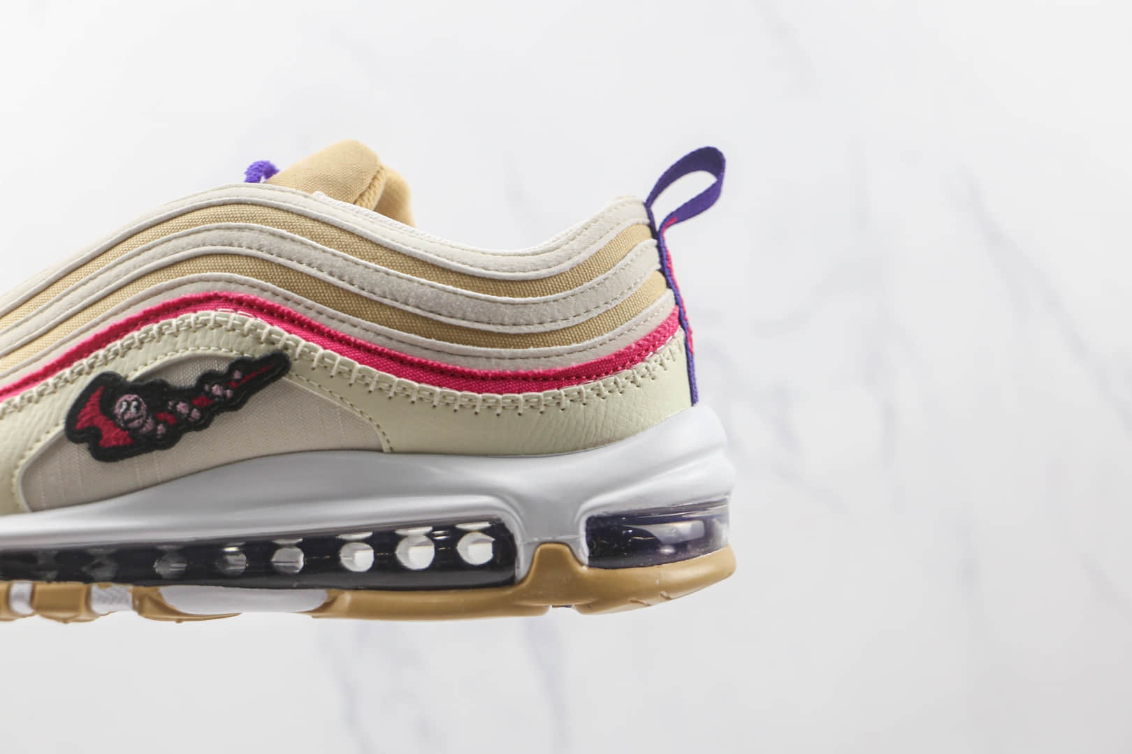 耐克NIKE Air Max 97纯原版本米紫刺绣Max97气垫鞋原楦头纸板打造原盒原标 货号:DH4759-200