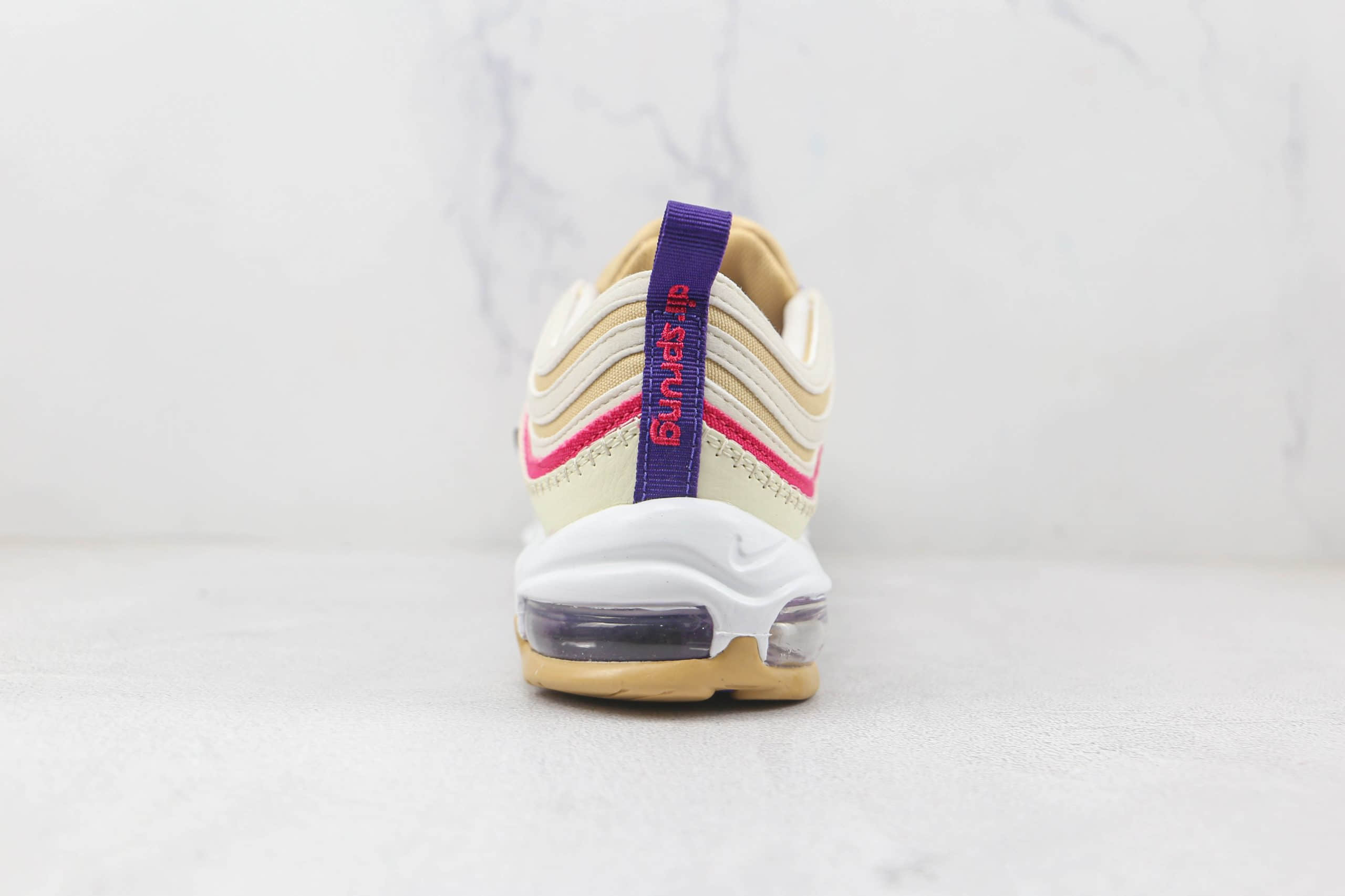 耐克NIKE Air Max 97纯原版本米紫刺绣Max97气垫鞋原楦头纸板打造原盒原标 货号:DH4759-200