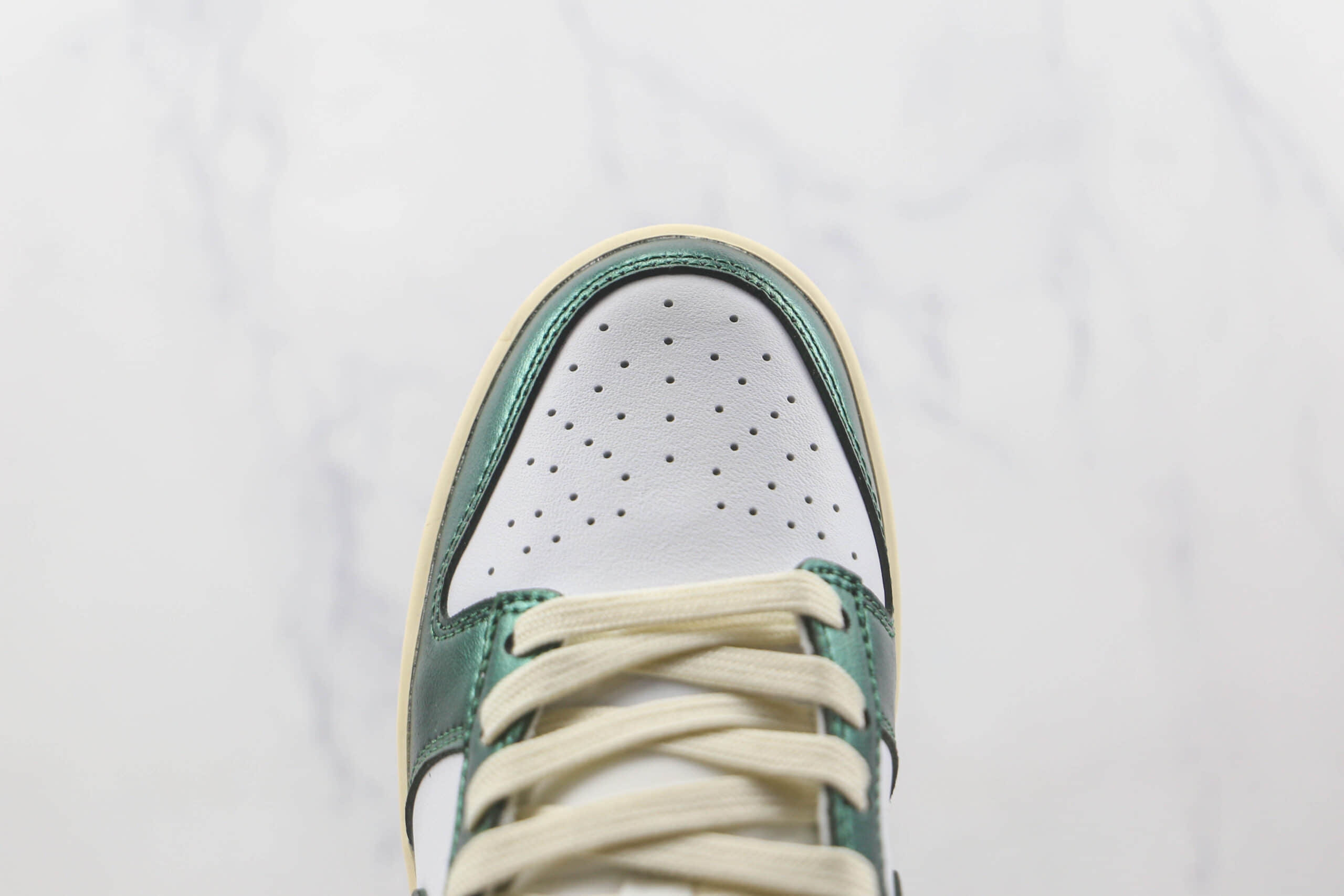 耐克Nike Dunk Low Vintage Green纯原版本低帮DUNK白绿做旧板鞋原盒原标 货号:DQ8580-100