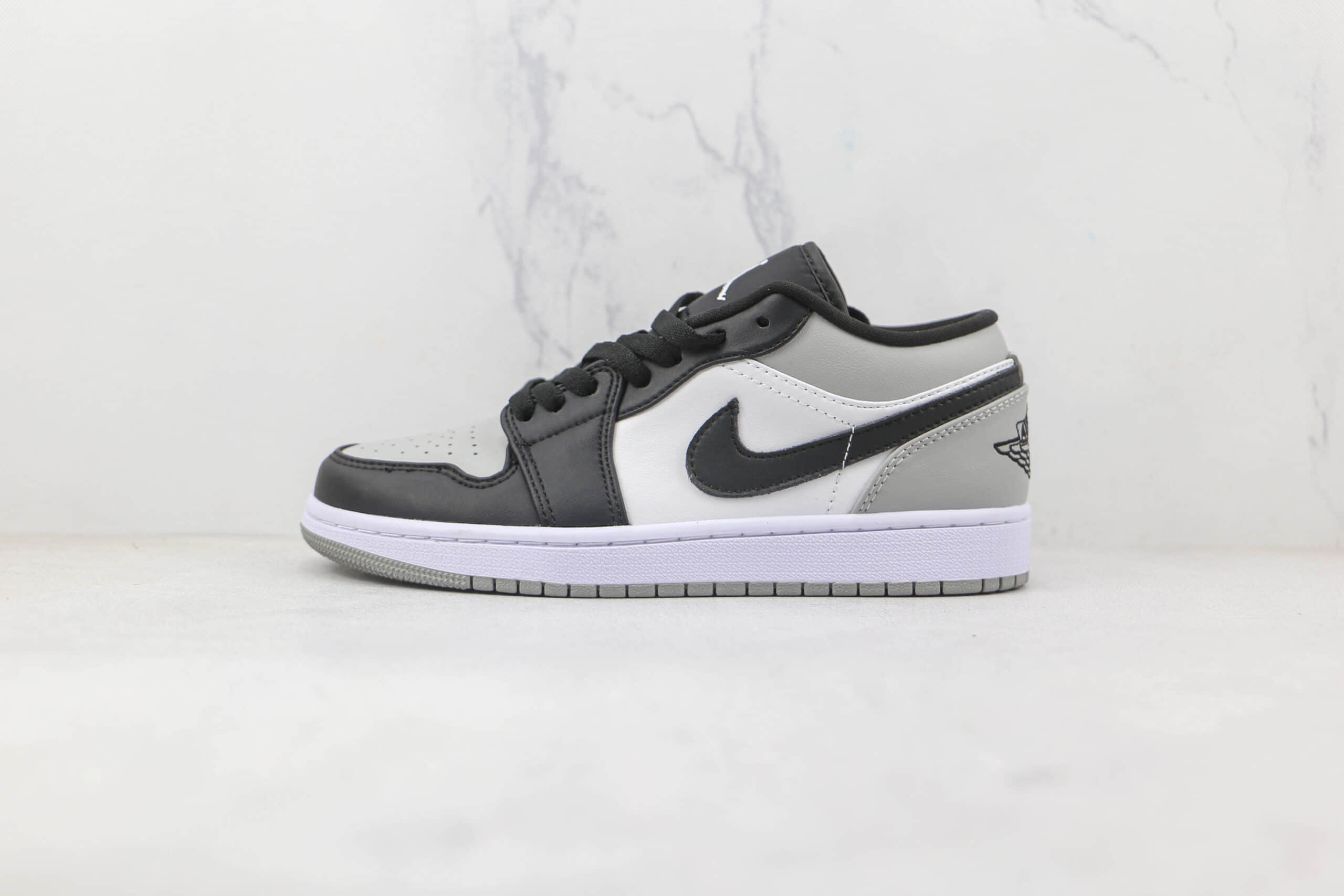 乔丹Air Jordan 1 Low Shadow Toe纯原版本低帮AJ1酷灰配色板鞋原楦头纸板打造 货号:553558-052