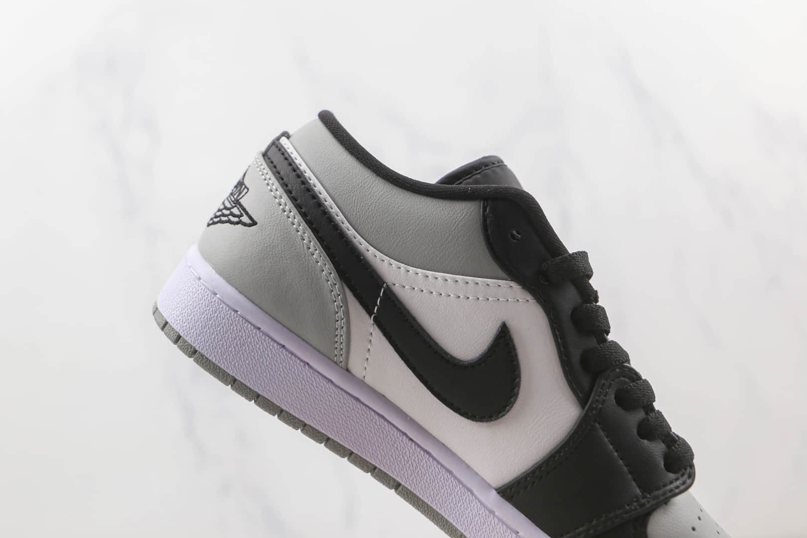 乔丹Air Jordan 1 Low Shadow Toe纯原版本低帮AJ1酷灰配色板鞋原楦头纸板打造 货号:553558-052