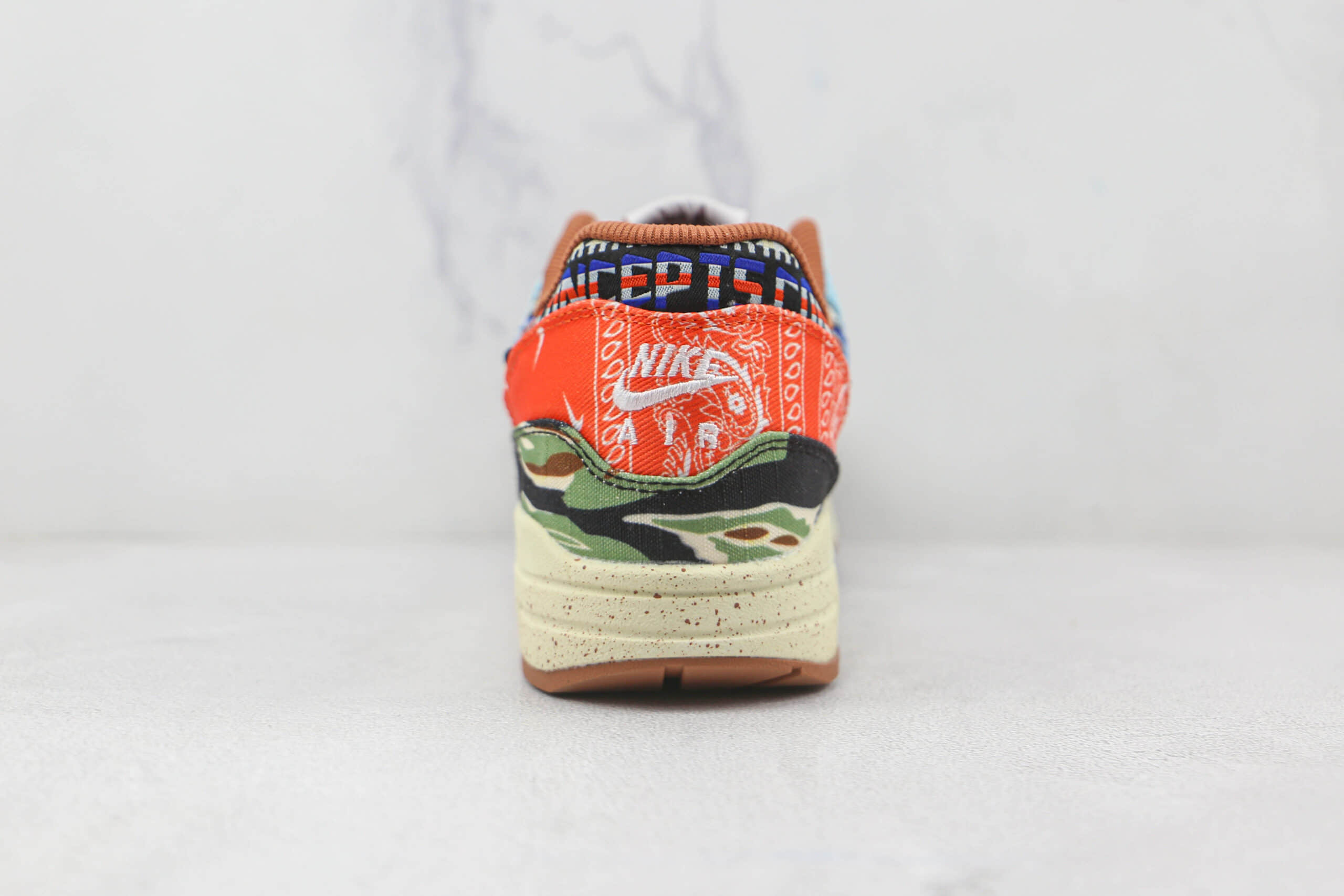 耐克Nike Air Max 1 x Concepts联名款纯原版本迷彩丹宁Max1气垫鞋原档案数据开发 货号:DN1803-900