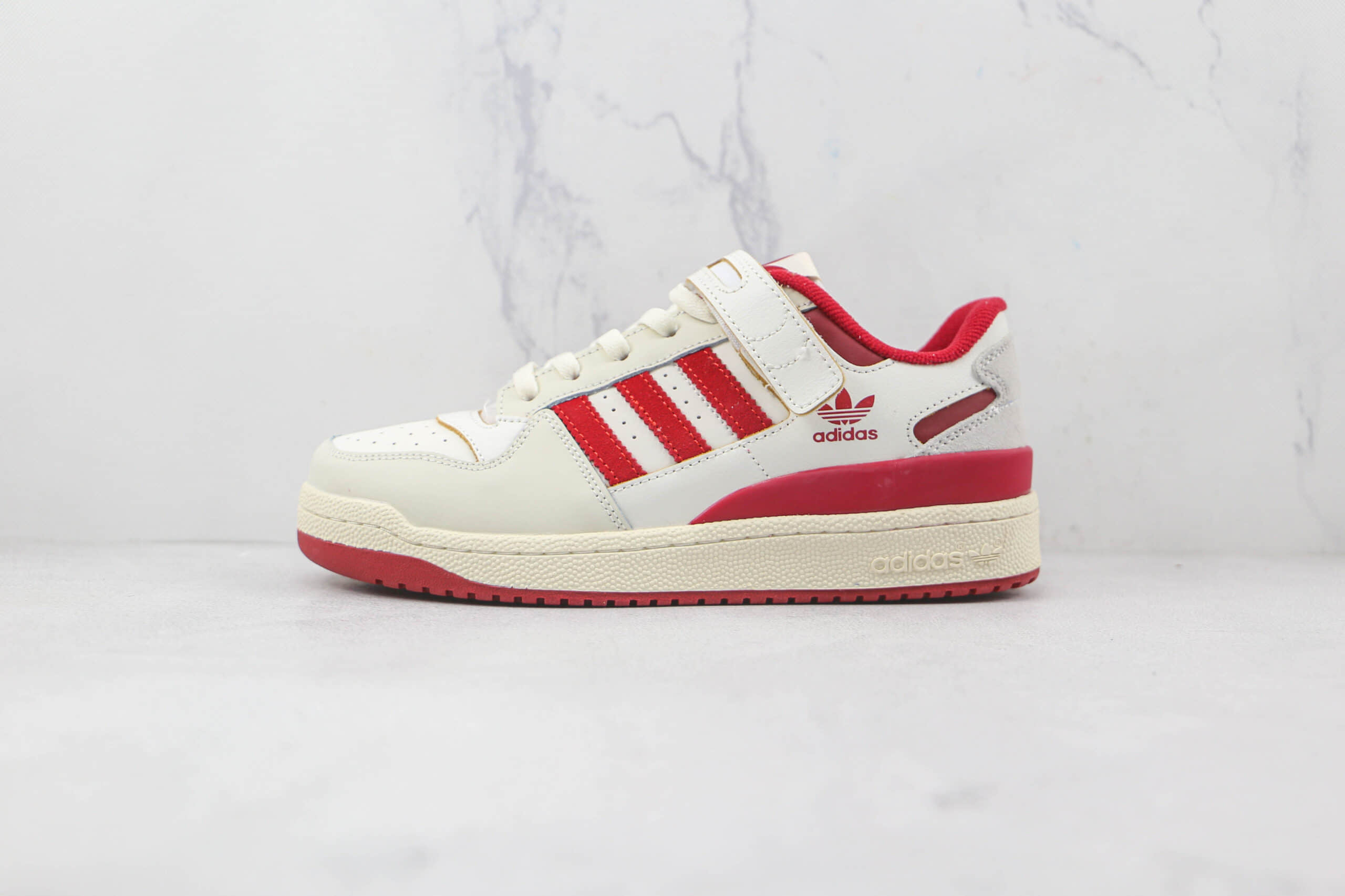 阿迪达斯adidas originals Forum 84 low纯原版本白红色魔术贴Forum84板鞋原楦头纸板打造 货号:GV9114