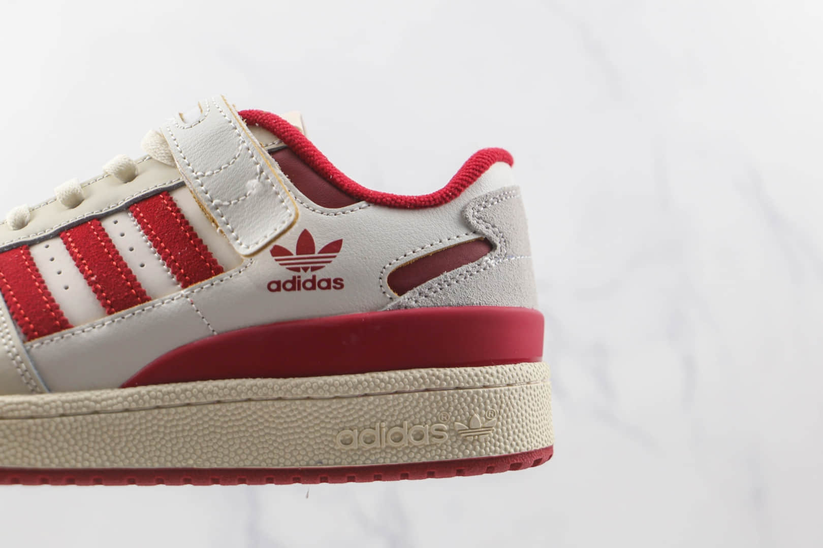 阿迪达斯adidas originals Forum 84 low纯原版本白红色魔术贴Forum84板鞋原楦头纸板打造 货号:GV9114