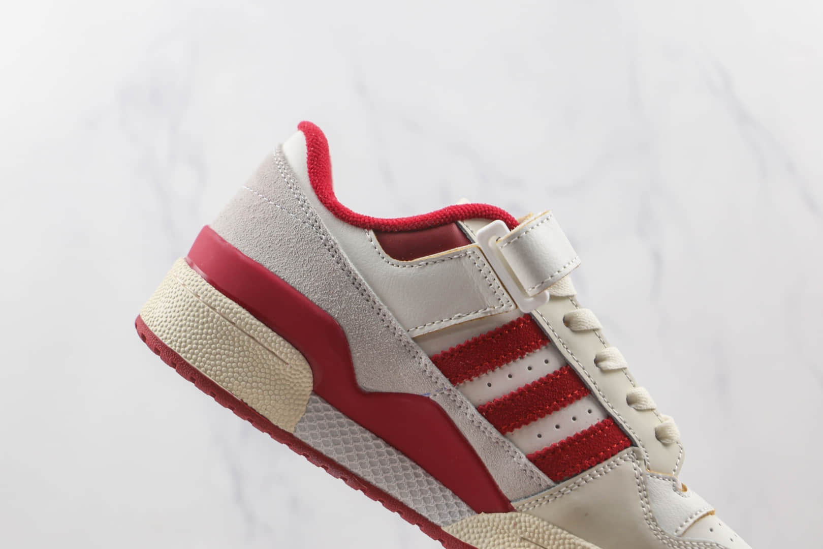 阿迪达斯adidas originals Forum 84 low纯原版本白红色魔术贴Forum84板鞋原楦头纸板打造 货号:GV9114