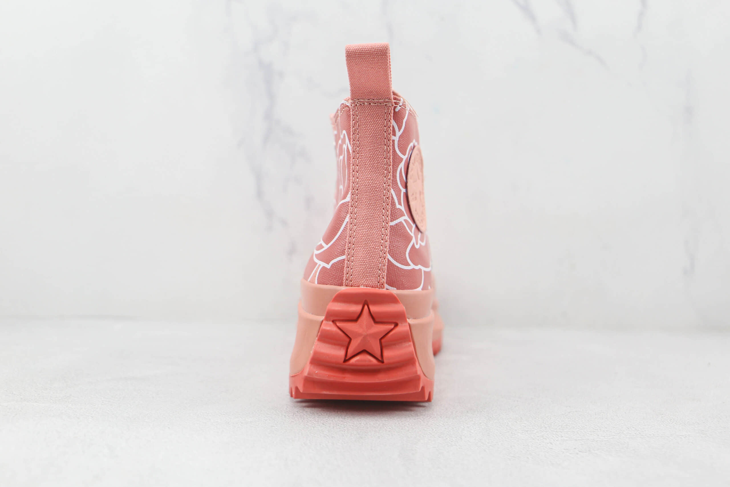 匡威Conve rse Run Star Hike Platform公司级版本厚底锯齿粉色增高帆布鞋原楦头纸板打造 货号:571877CW