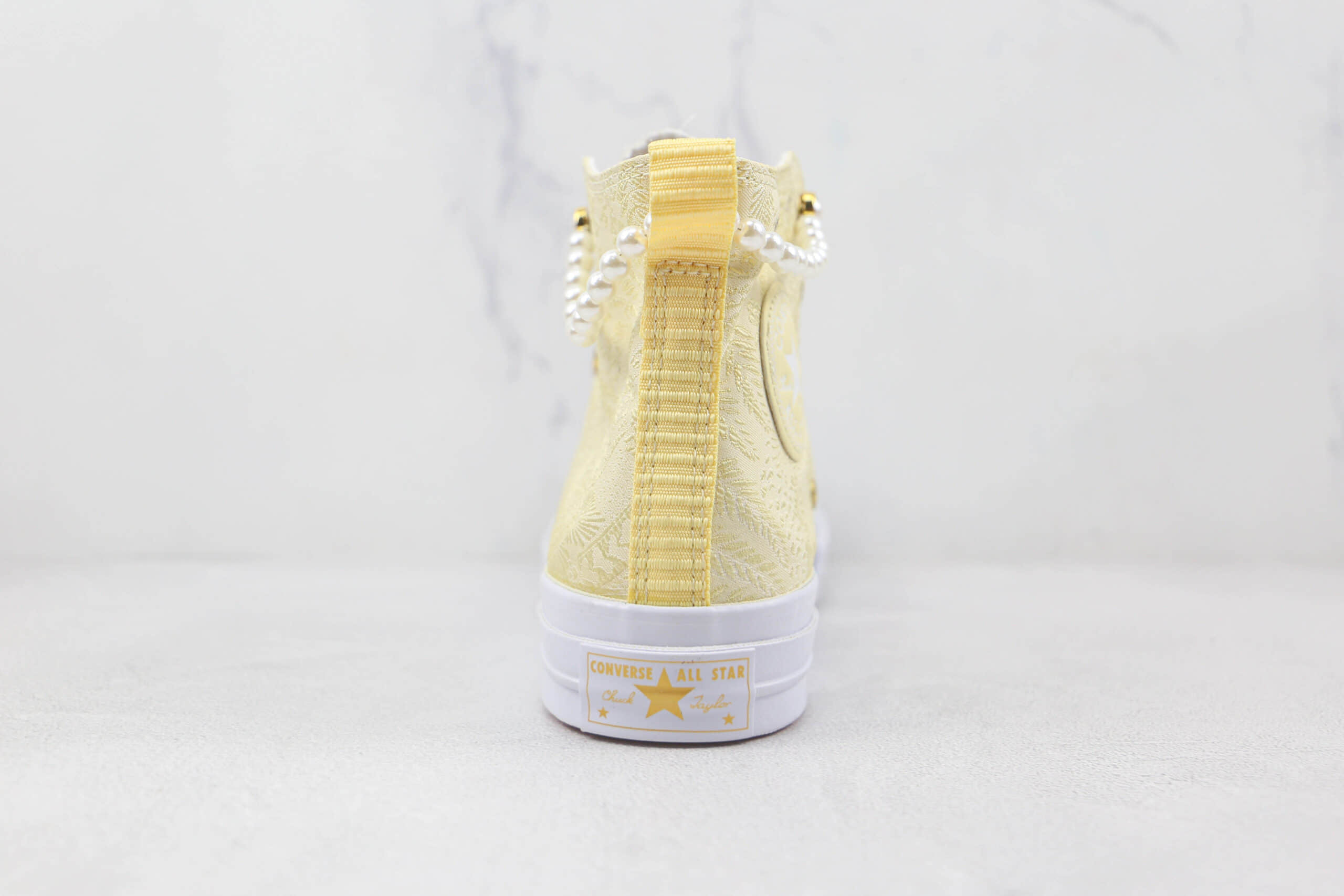 匡威Converse chuck 1970S公司级版本浅金色宫锁珠帘中国风系列硫化帆布鞋原楦头纸板打造 货号:173201C