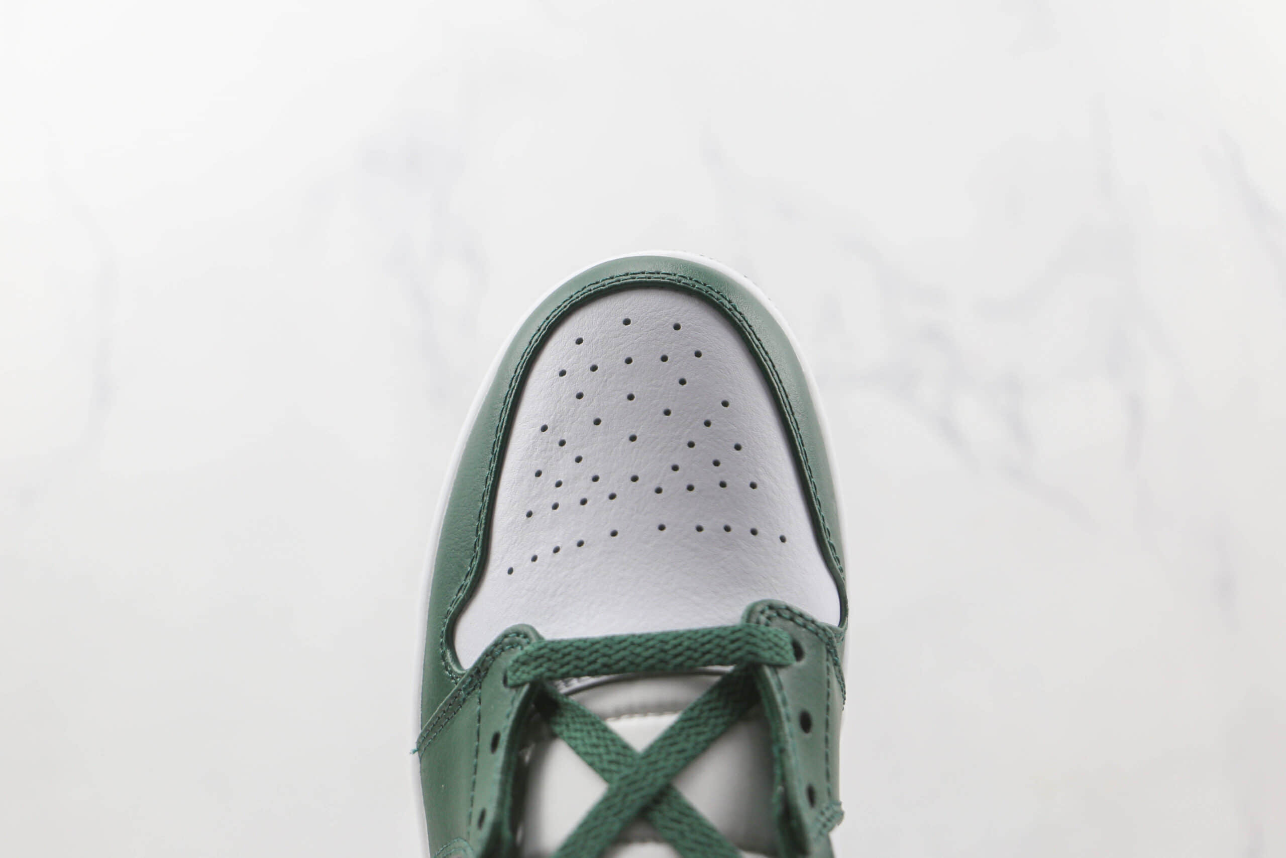 乔丹Air Jordan 1 Mid纯原版本中帮AJ1白绿黄西雅图超音速配色板鞋原档案数据开发 货号:554724-371