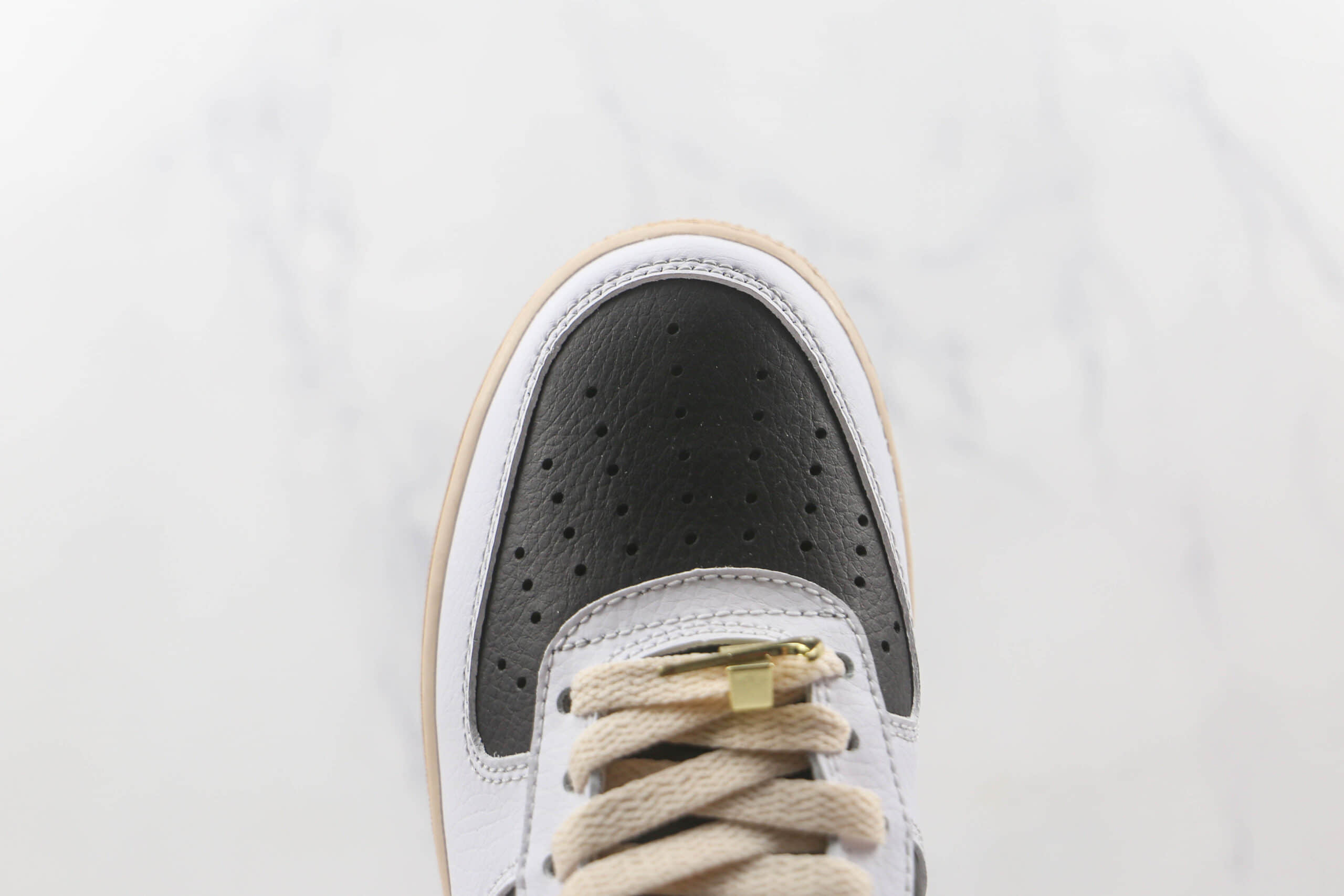 耐克Nike Air Force 1’07 Low纯原版本低帮空军一号白黑拼接板鞋内置气垫 货号:DJ7015-101