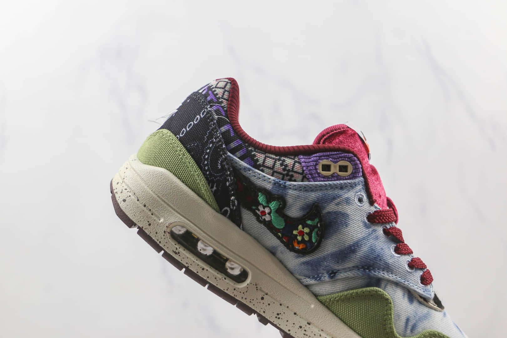 耐克NIKE AIR MAX 1 Concepts纯原版本迷彩腰果花Max1气垫鞋原档案数据开发 货号:DN1803-300
