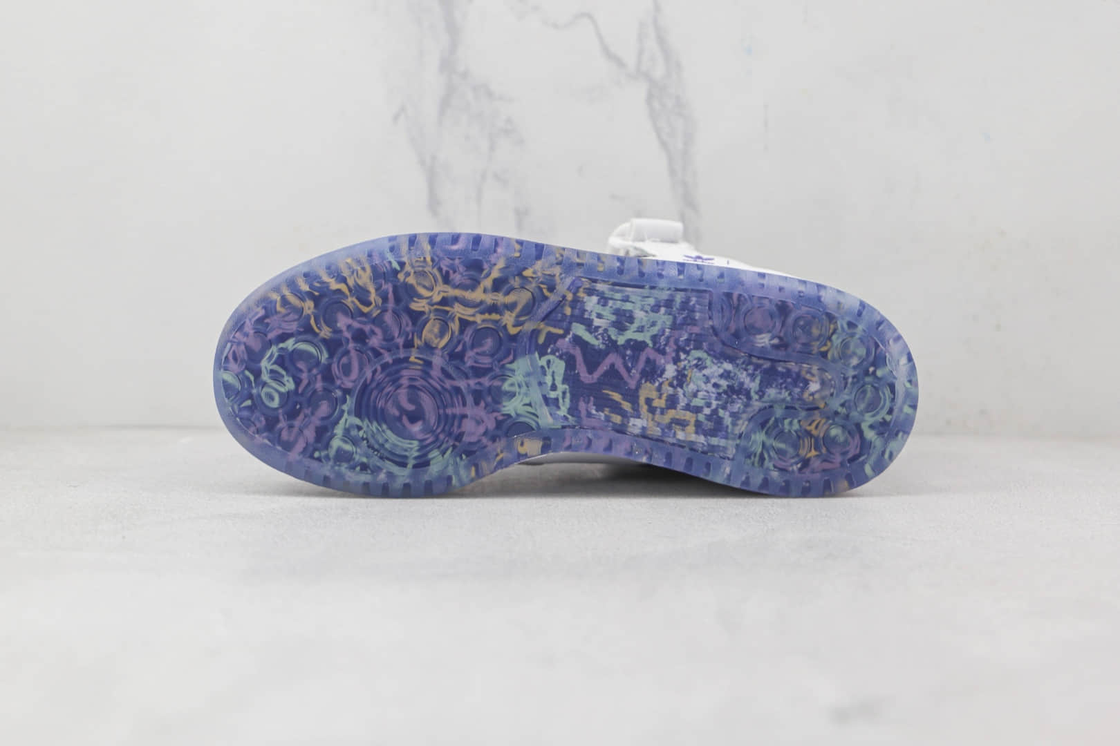 阿迪达斯Adidas originals Forum 84 low纯原版本魔术贴白紫色Forum84板鞋原盒原标 货号：GY8287