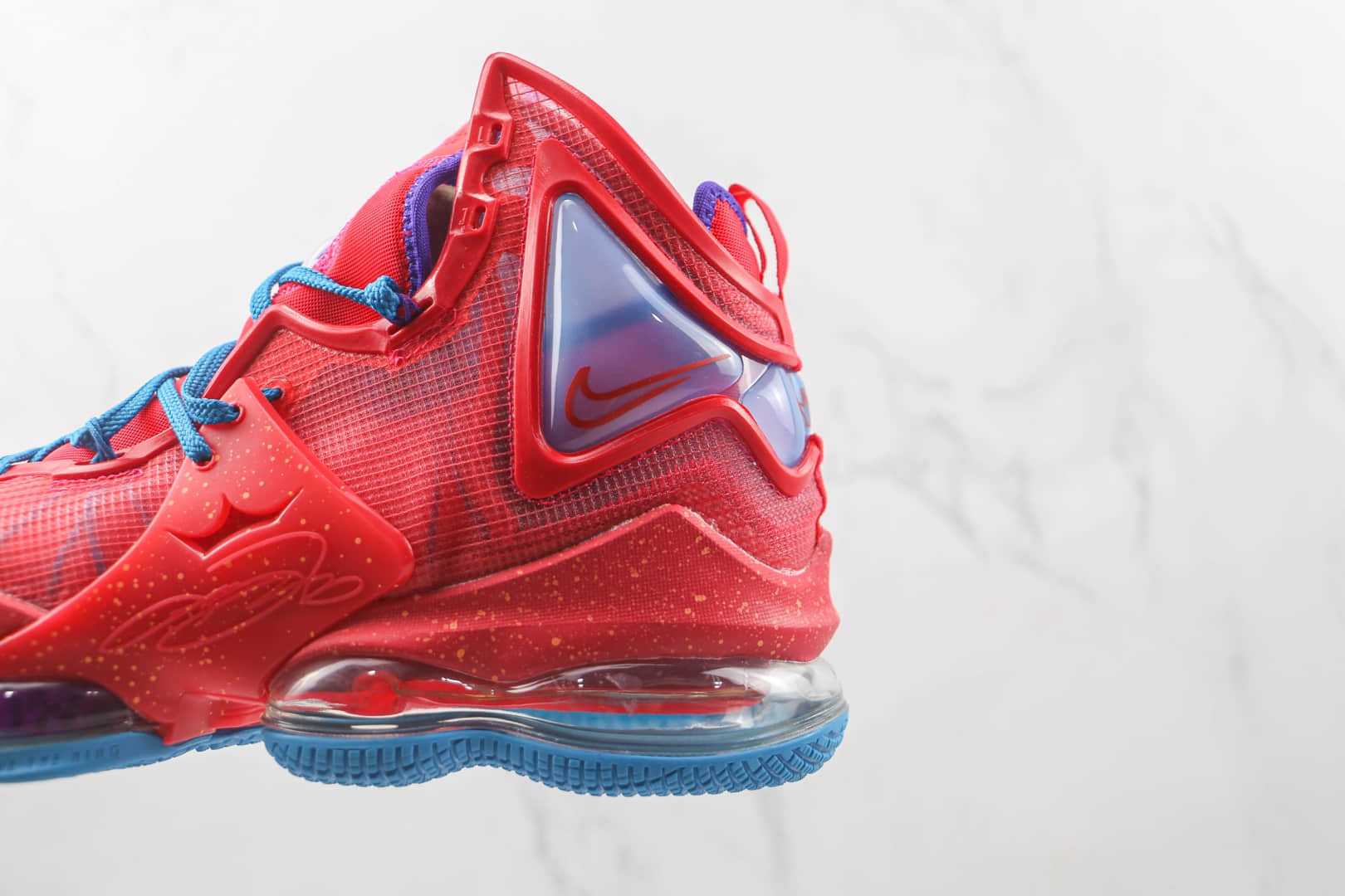 耐克Nike Lebron 19 EP纯原版本詹姆斯19代红蓝色实战篮球鞋原档案数据开发 货号:DC9340-600