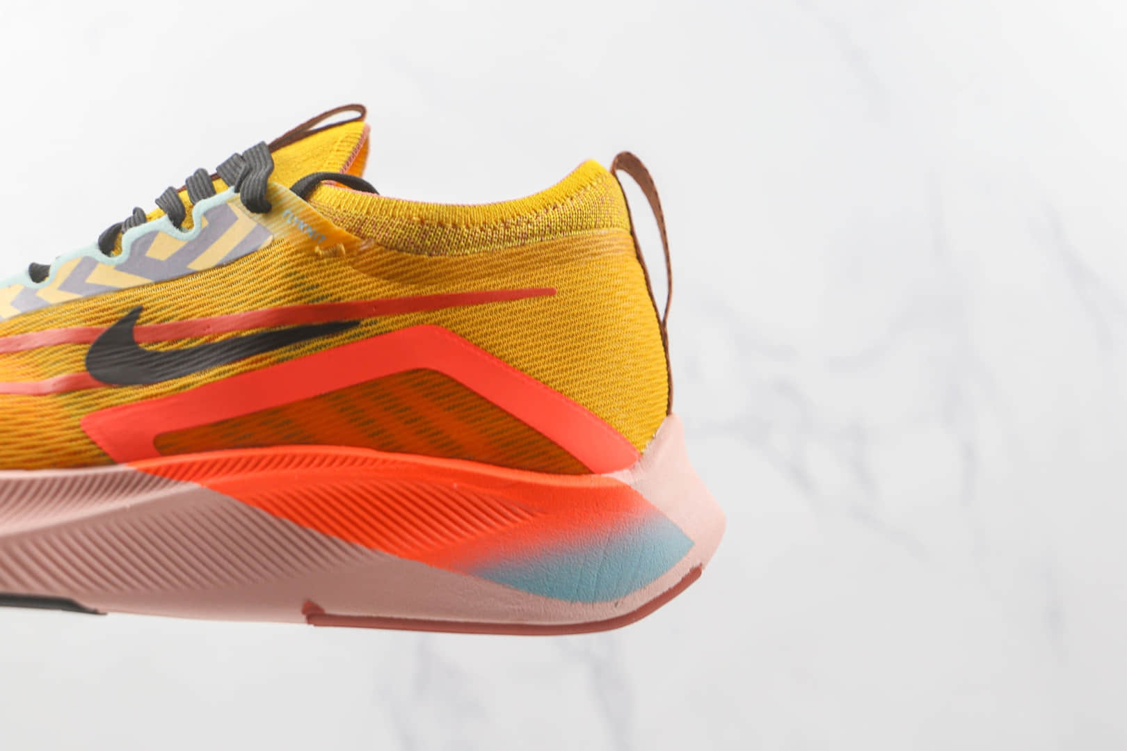 耐克Nike Zoom Fly 4纯原版本黄色Flyknit跑步鞋原盒原标原楦头纸板打造 货号:DO2421-739