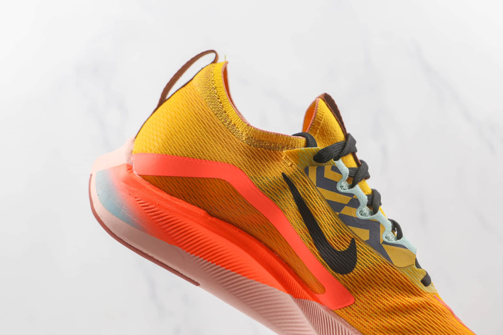 耐克Nike Zoom Fly 4纯原版本黄色Flyknit跑步鞋原盒原标原楦头纸板打造 货号:DO2421-739
