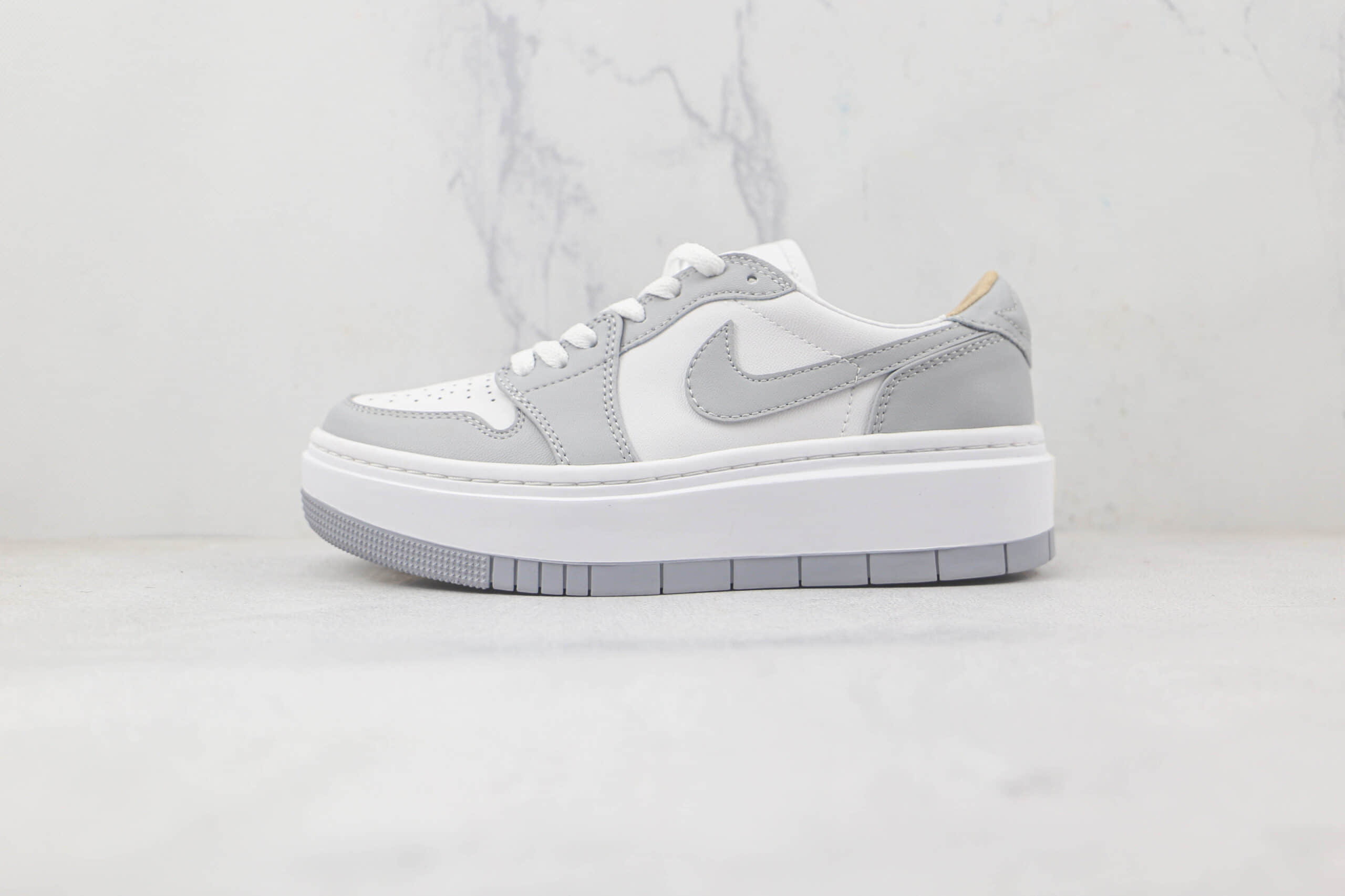 乔丹Air Jordan 1 Elevate Low SE Wolf Grey纯原版本低帮AJ1厚底烟灰板鞋原档案数据开发 货号:DH7004-100