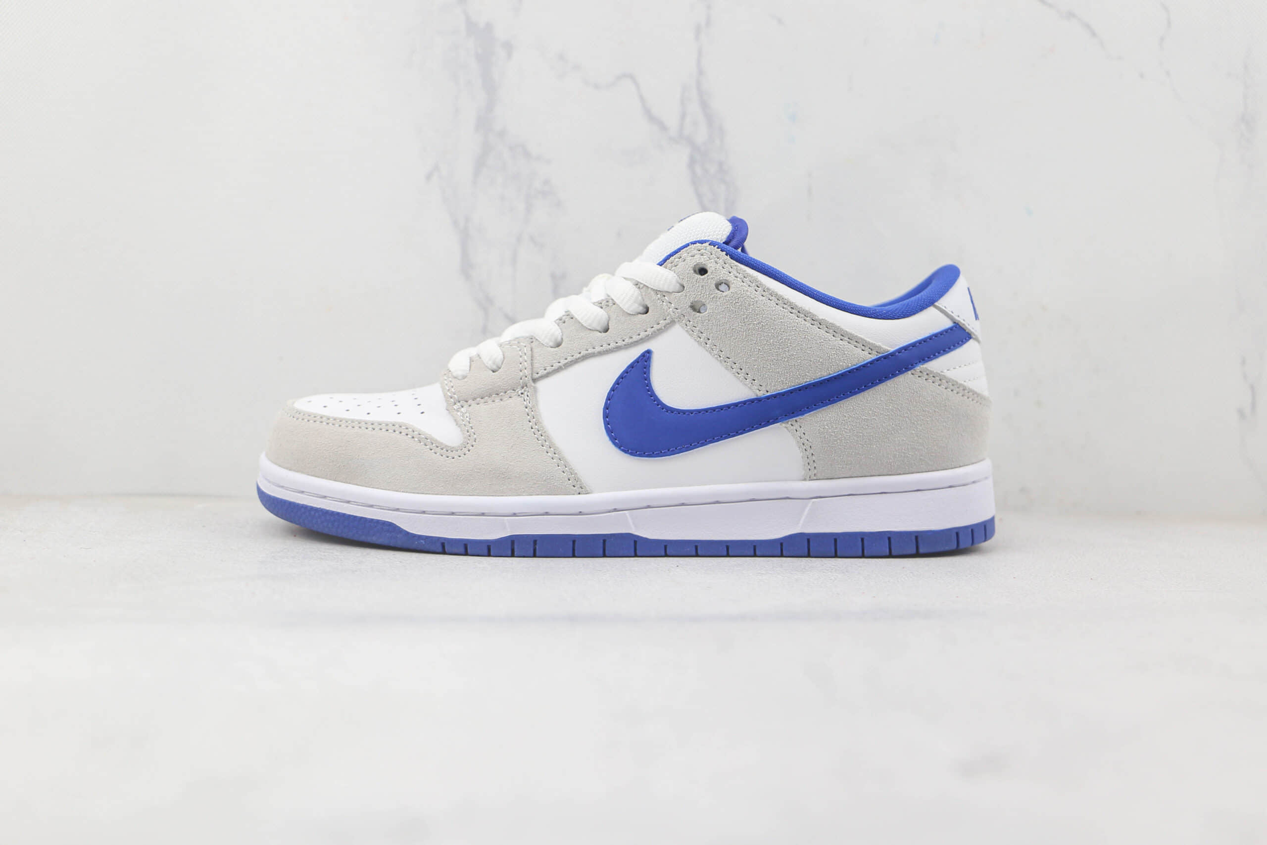 耐克Nike Dunk SB Low纯原版本低帮SB DUNK冰人白灰蓝勾板鞋原档案数据开发原盒原标 货号:304292-040