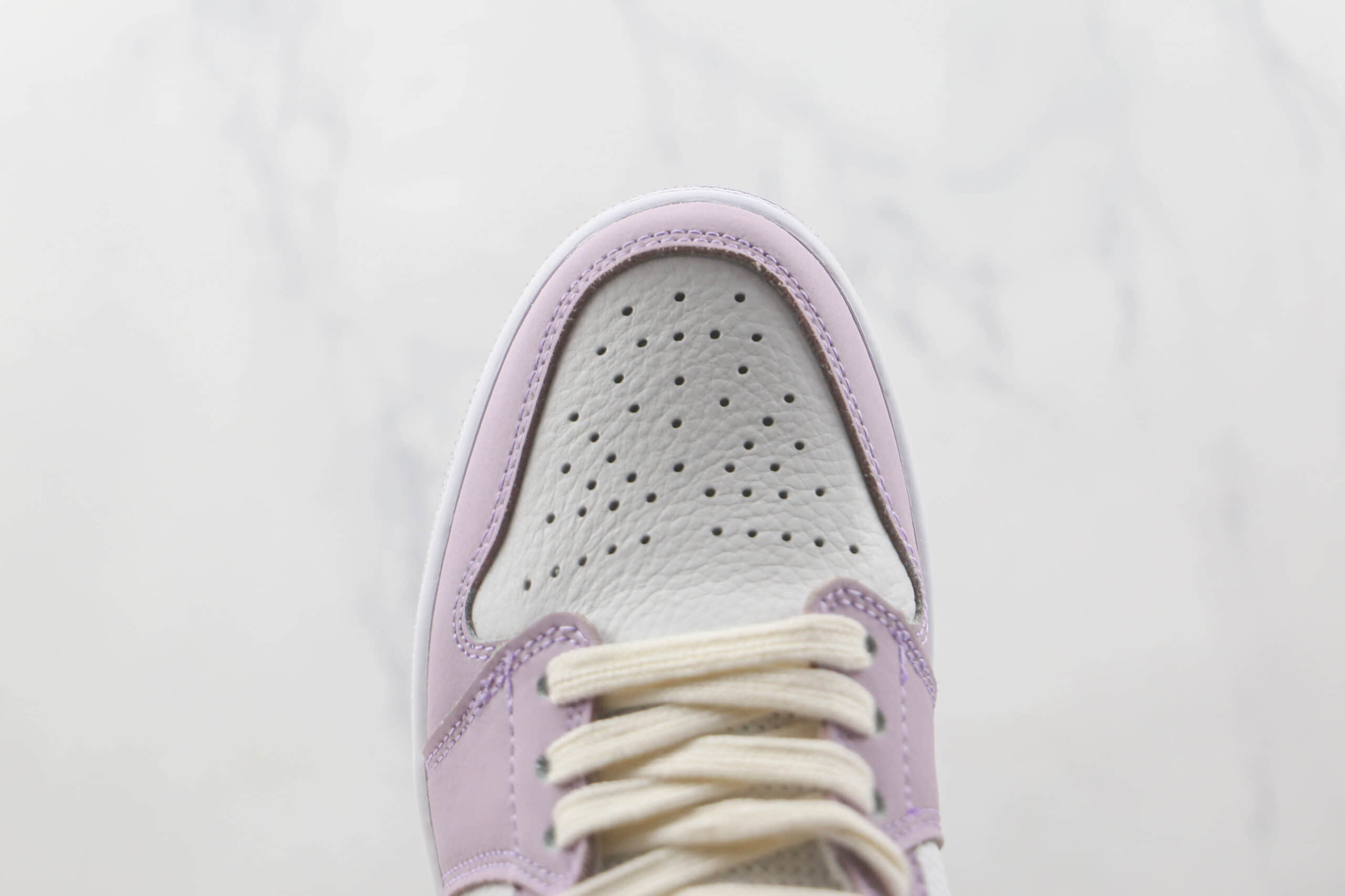 乔丹Air Jordan 1 Mid纯原版本中帮AJ1白紫红勾板鞋原档案数据开发 货号:DR0174-500