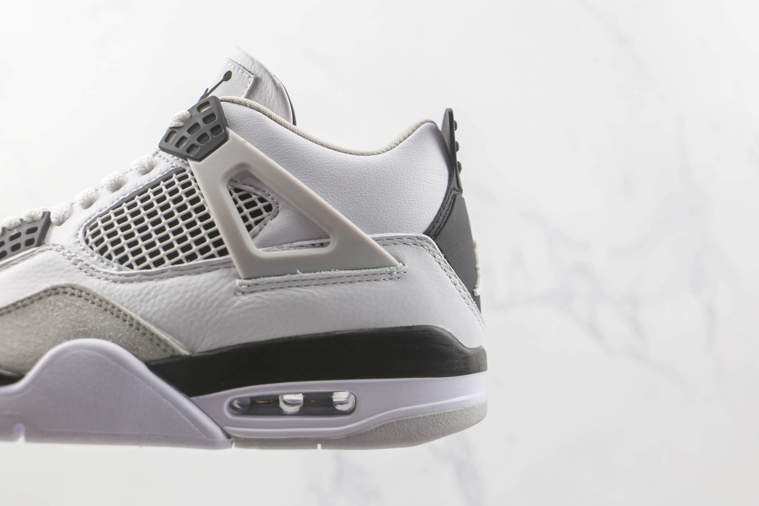 乔丹Air Jordan 4 Military Black纯原版本灰黑拼接AJ4篮球鞋原楦头纸板打造 货号:DH6927-111