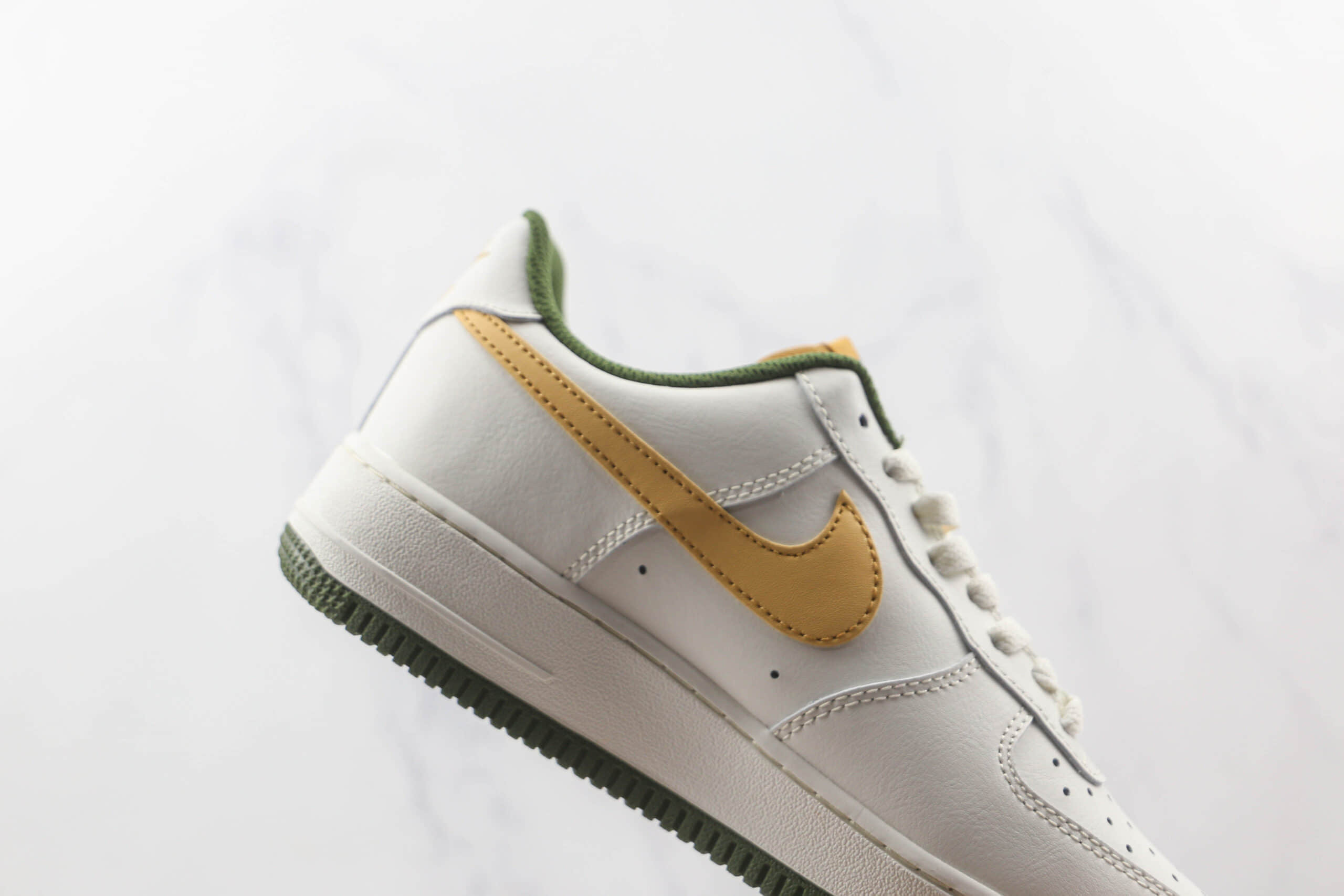 耐克Nike Air Force 1’07 Low纯原版本低帮空军一号白绿黄板鞋内置气垫 货号:LS9042-108
