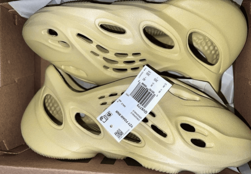 Yeezy洞洞鞋新配色曝光!春夏上脚必备! 货号:GV6775