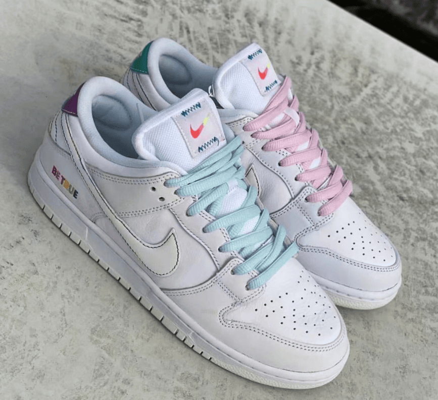 鸳鸯设计+彩虹渐变！全新Nike SB Dunk Low实物释出！