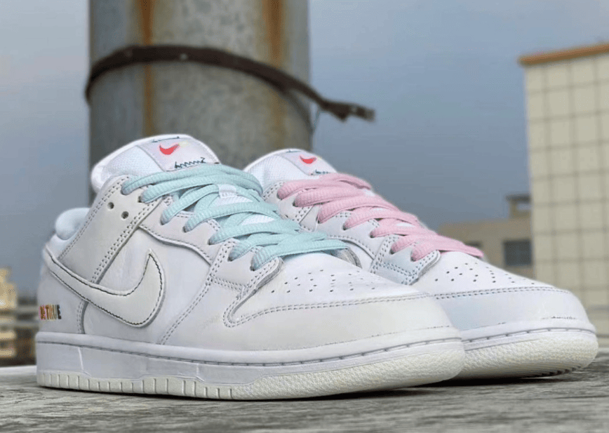 鸳鸯设计+彩虹渐变！全新Nike SB Dunk Low实物释出！