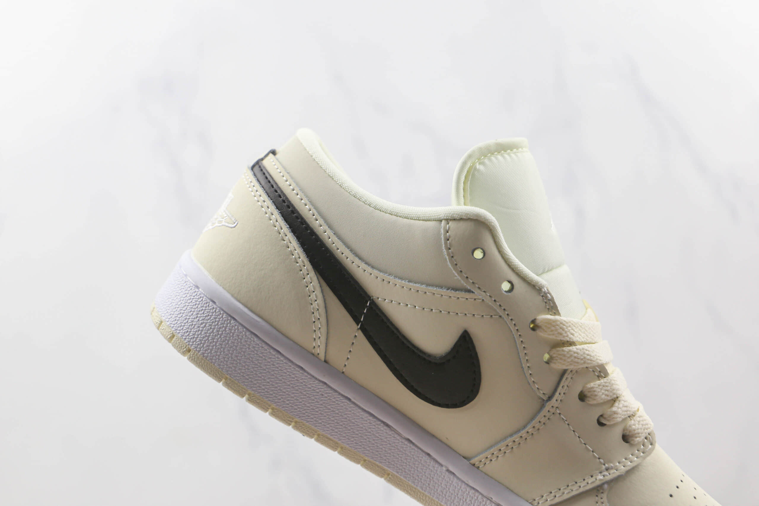 乔丹Air Jordan 1 Low纯原版本低帮AJ1椰奶配色板鞋原楦头纸板打造 货号:DC0774-121
