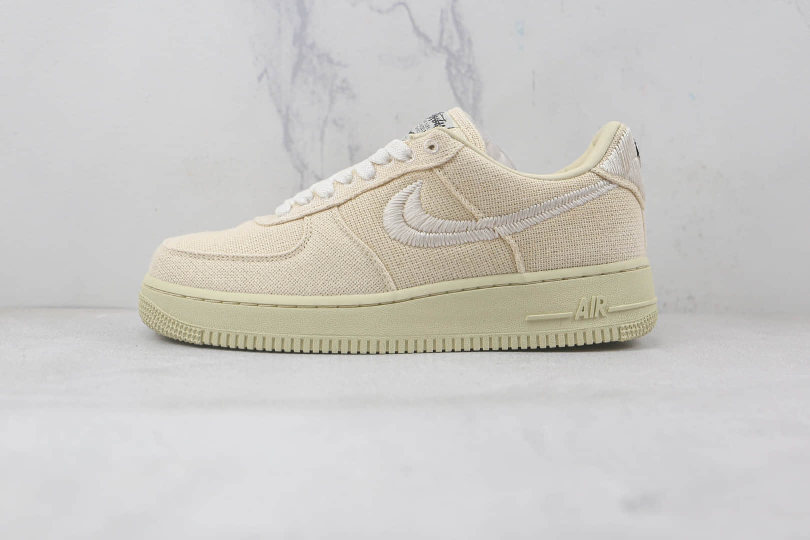 耐克Nike Air Force 1’07 Low纯原版本低帮空军一号斯图西联名款米色板鞋内置气垫 货号:CZ9084-200