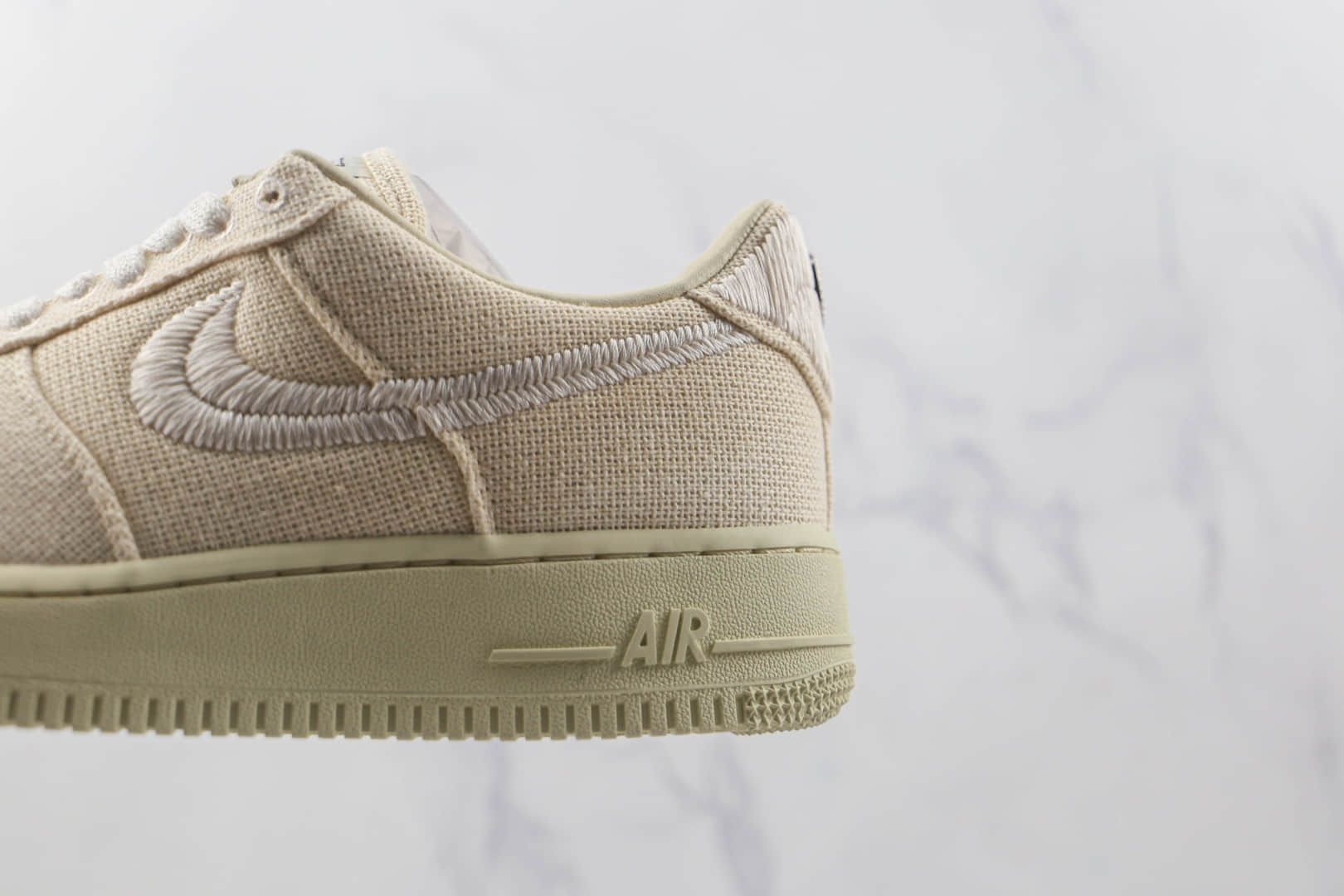 耐克Nike Air Force 1’07 Low纯原版本低帮空军一号斯图西联名款米色板鞋内置气垫 货号:CZ9084-200