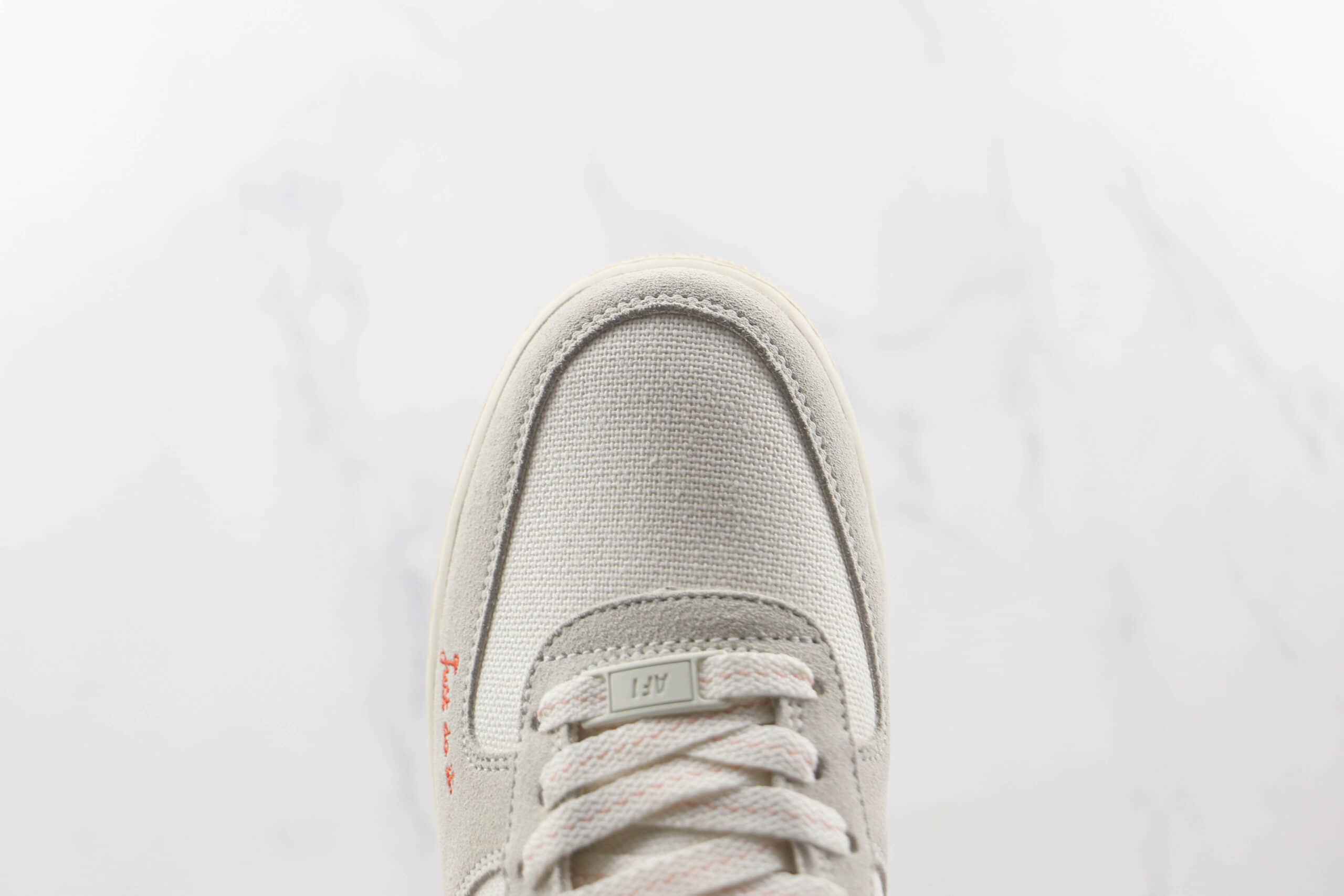 耐克Nike Air Force 1’07 Low Just do it纯原版本低帮空军一号米白灰板鞋内置气垫 货号：DQ7656-100