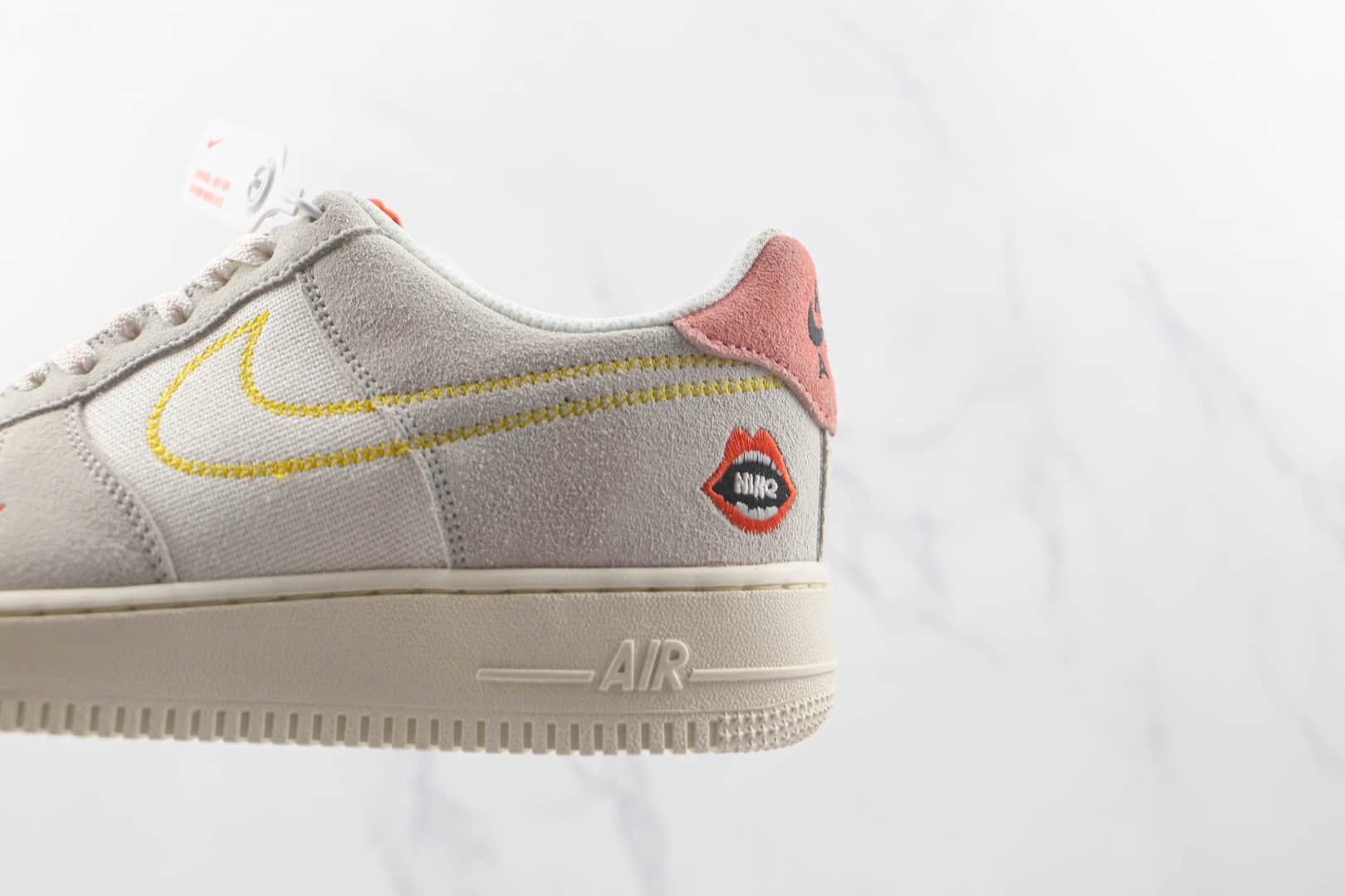 耐克Nike Air Force 1’07 Low Just do it纯原版本低帮空军一号米白灰板鞋内置气垫 货号：DQ7656-100
