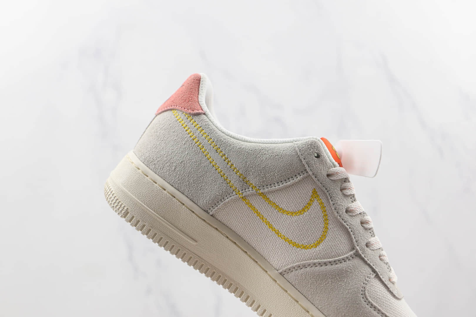 耐克Nike Air Force 1’07 Low Just do it纯原版本低帮空军一号米白灰板鞋内置气垫 货号：DQ7656-100