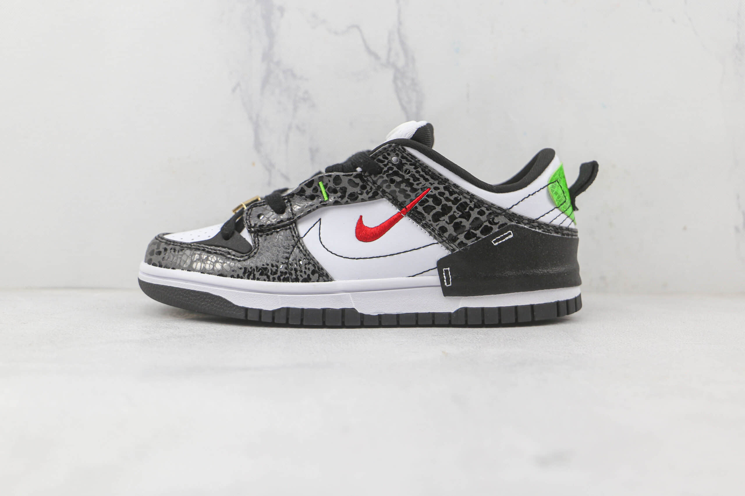 耐克Nike Dunk Low Disrupt 2“Pale Ivory”纯原版本低帮Dunk板鞋黑白双钩区别市面通货版本 货号：DV1490-161