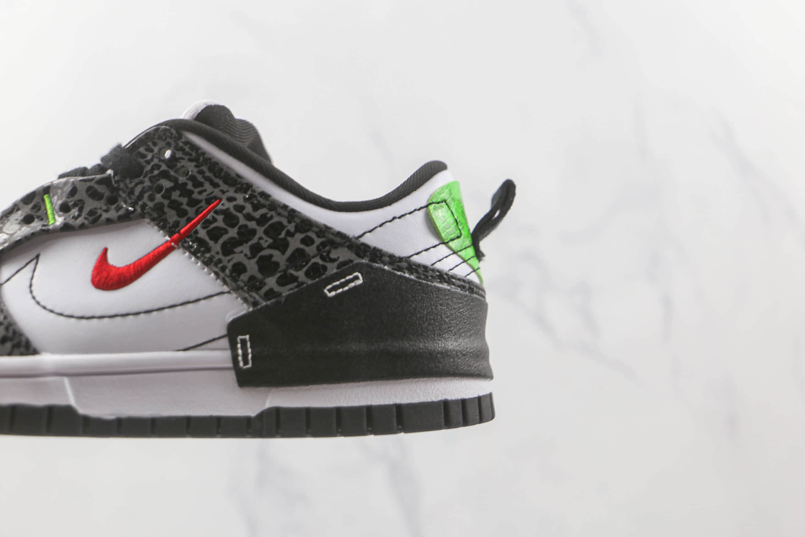 耐克Nike Dunk Low Disrupt 2“Pale Ivory”纯原版本低帮Dunk板鞋黑白双钩区别市面通货版本 货号：DV1490-161