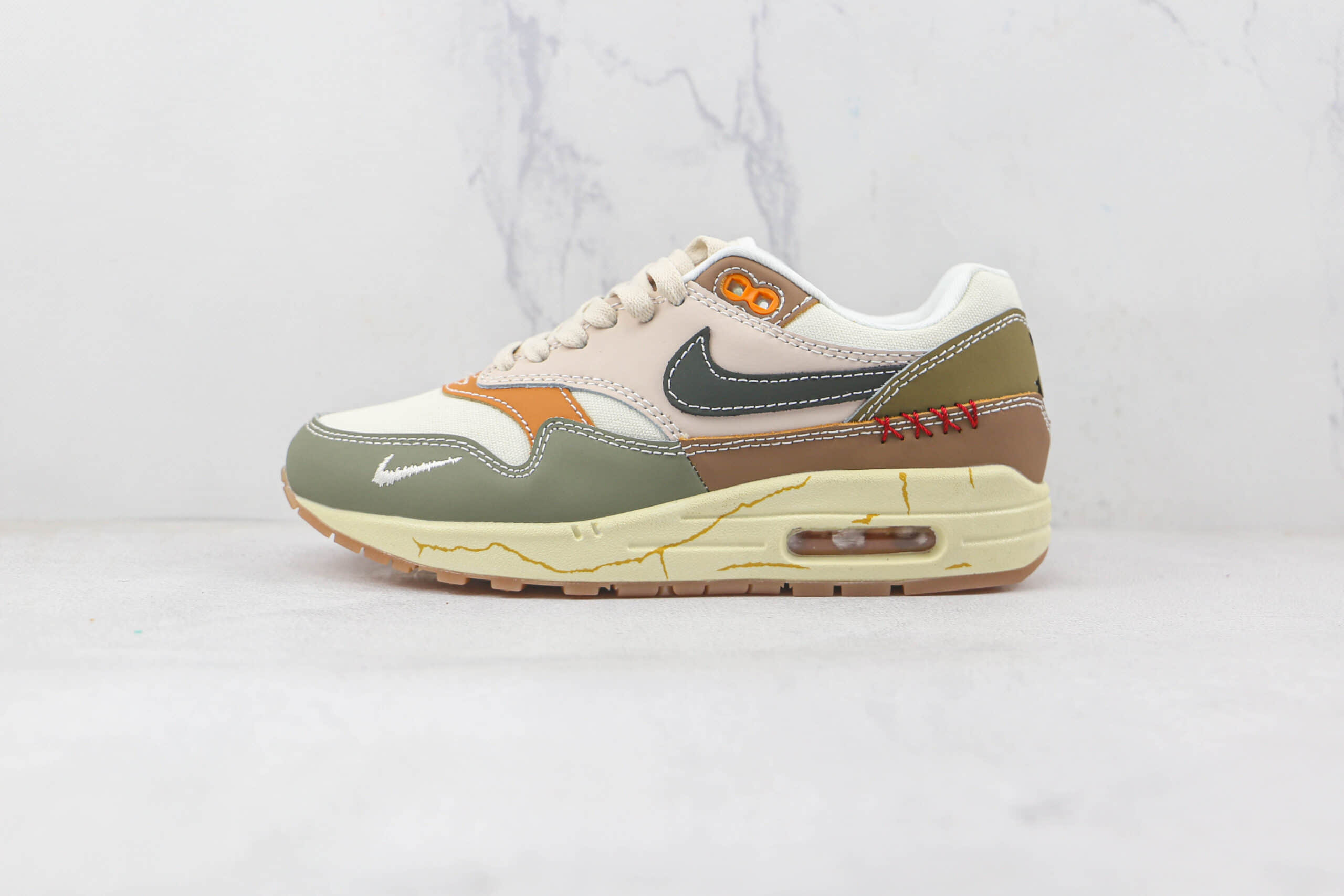 耐克NIKE AIR MAX 1 Concepts联名款纯原版本迷彩腰果花配色Max1气垫鞋原楦头纸板打造 货号:DQ8656-133