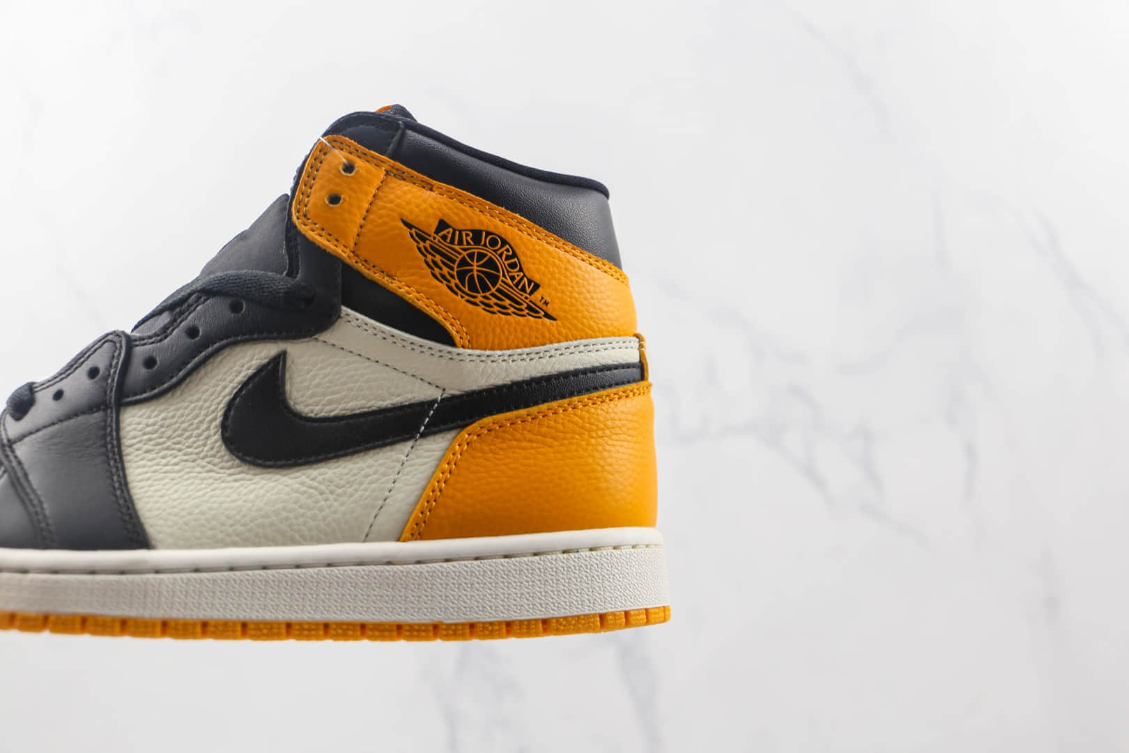 乔丹Air Jordan 1 High OG Yellow Toe纯原版本高帮AJ1黑黄脚趾篮球鞋原档案数据开发 货号:555088-711