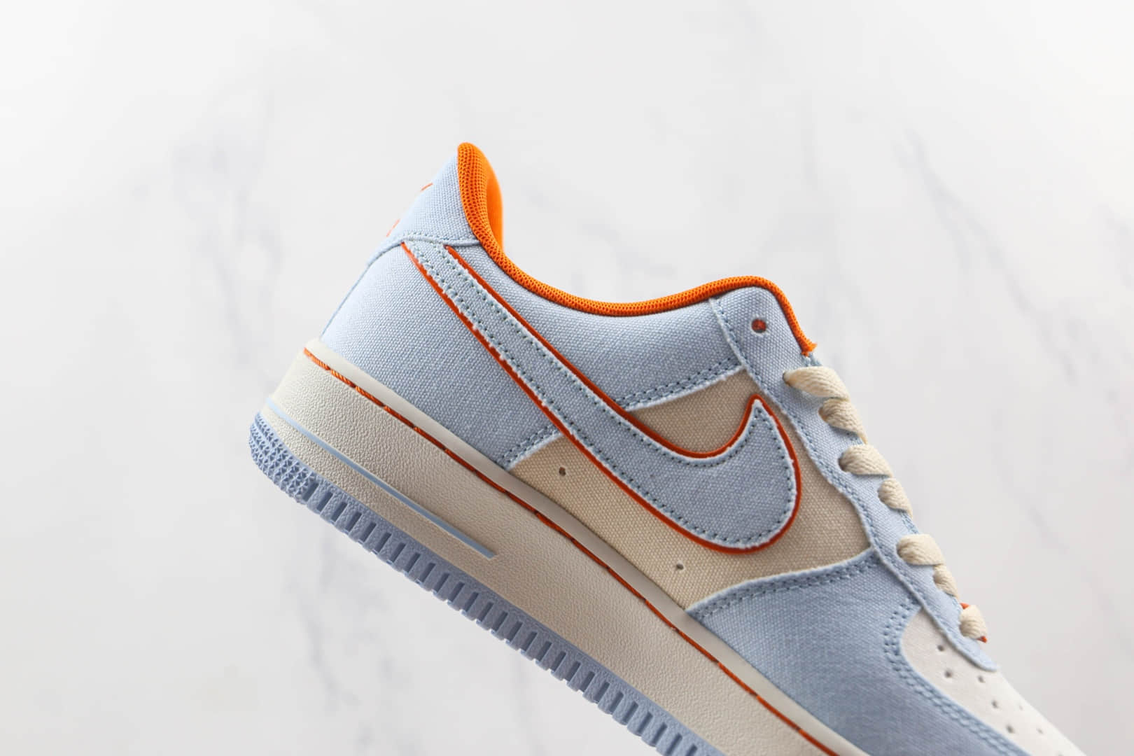 耐克Nike Air Force 1’07 Low纯原版本低帮空军一号蓝橙色板鞋原档案数据开发 货号:315122-662