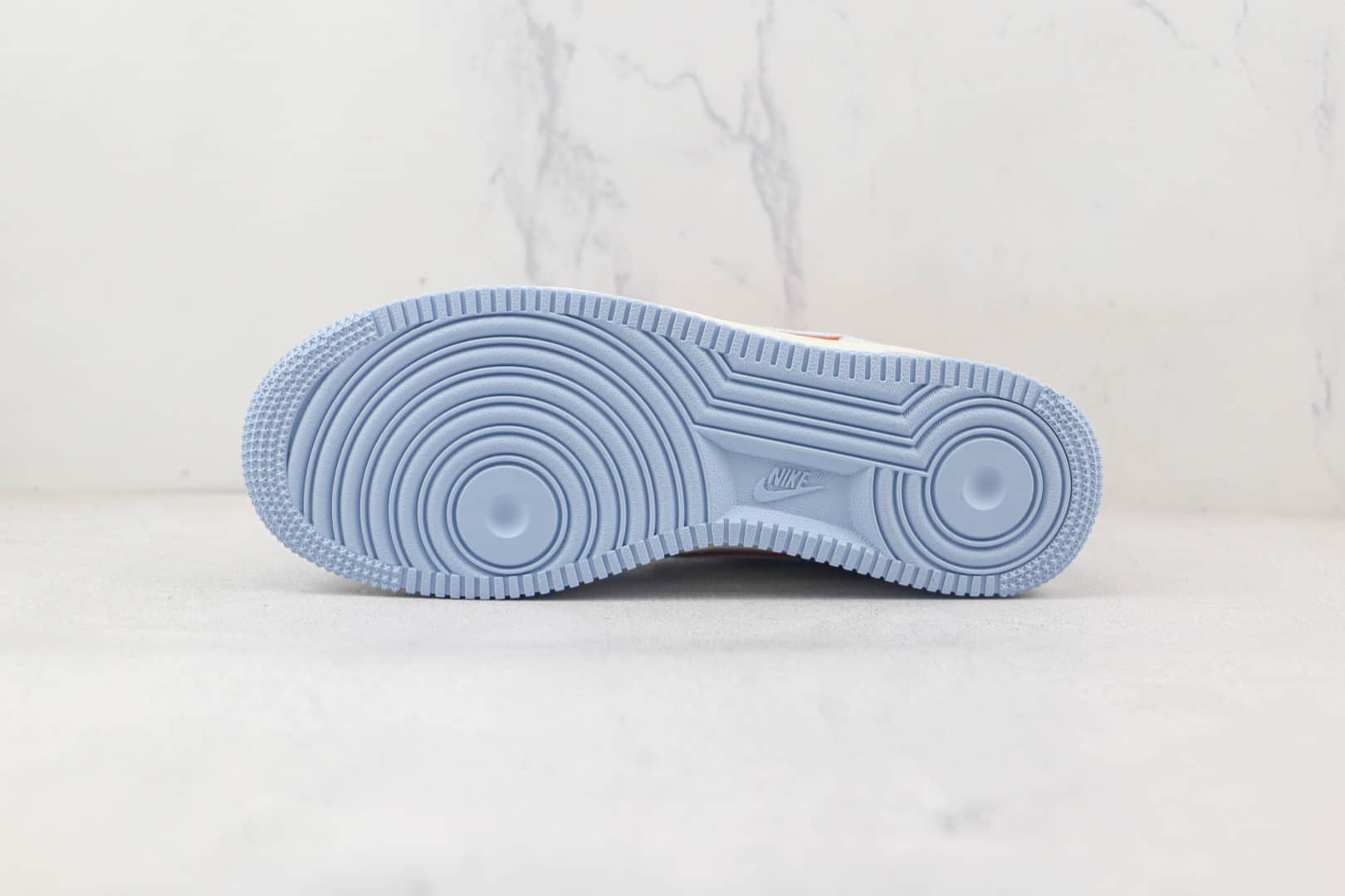 耐克Nike Air Force 1’07 Low纯原版本低帮空军一号蓝橙色板鞋原档案数据开发 货号:315122-662