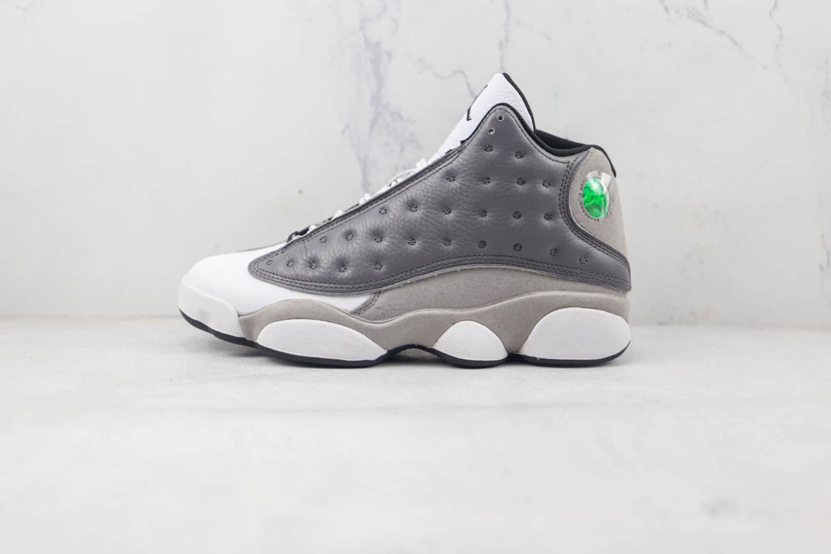 乔丹Air Jordan 13纯原版本雾霾灰白熊猫AJ13篮球鞋原楦头纸板打造 货号:414571-016