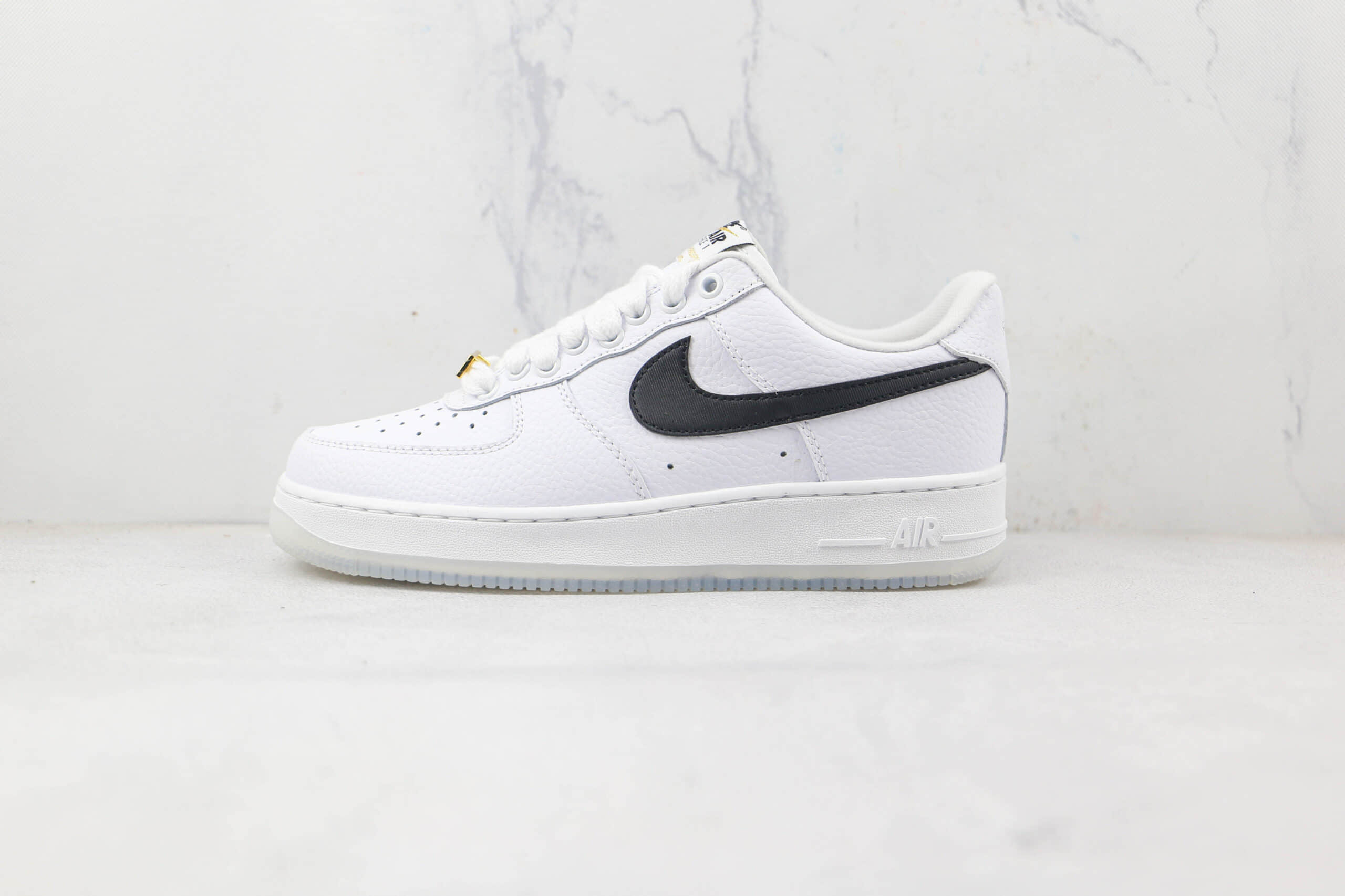 耐克Nike Air Force 1’07 Low纯原版本低帮空军一号白黑勾透明底板鞋原楦头纸板打造 货号:DX2305-100
