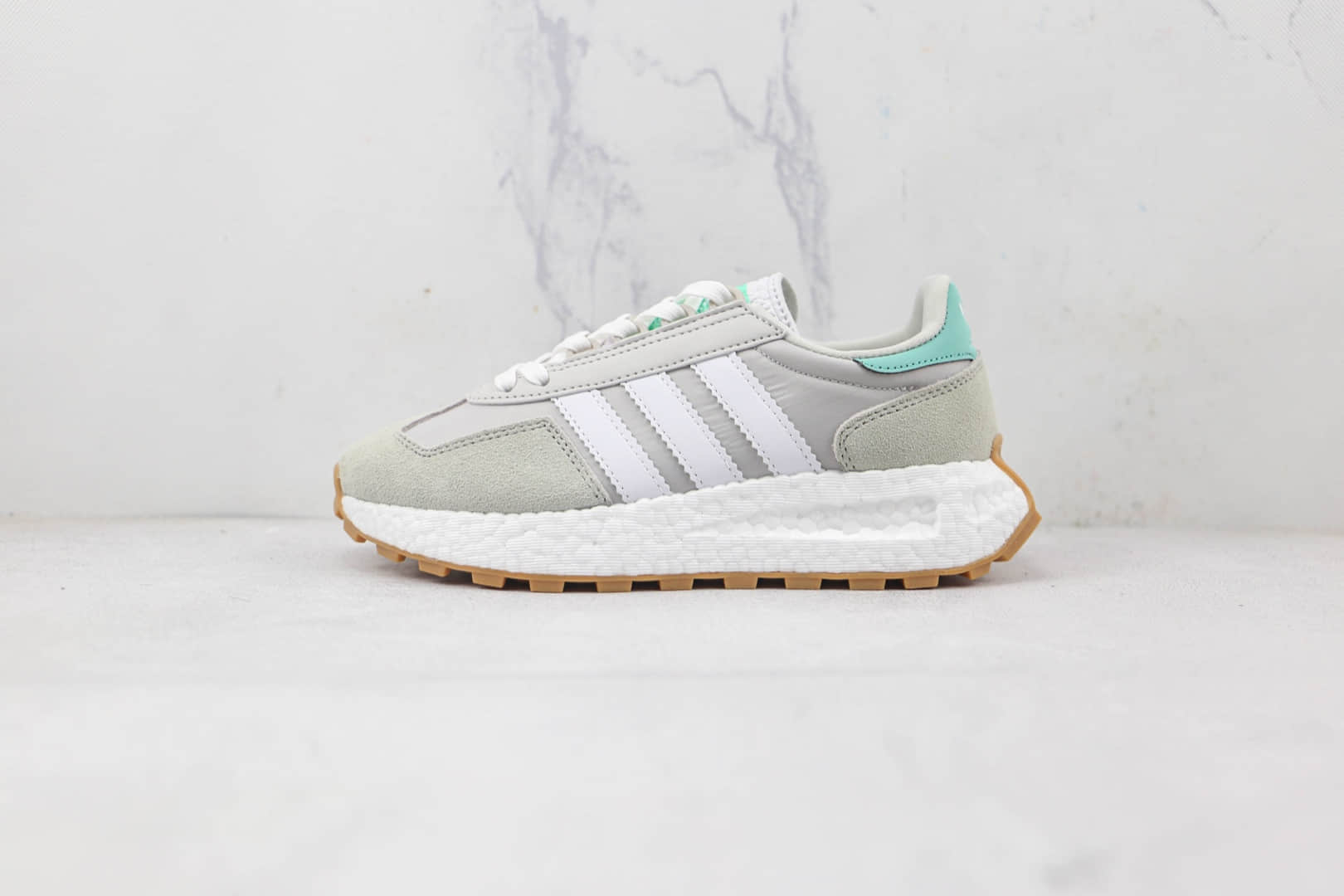 阿迪达斯Adidas RETROPY E5纯原版本三叶草厚底爆米花跑鞋原楦头纸板打造 货号:GW8258