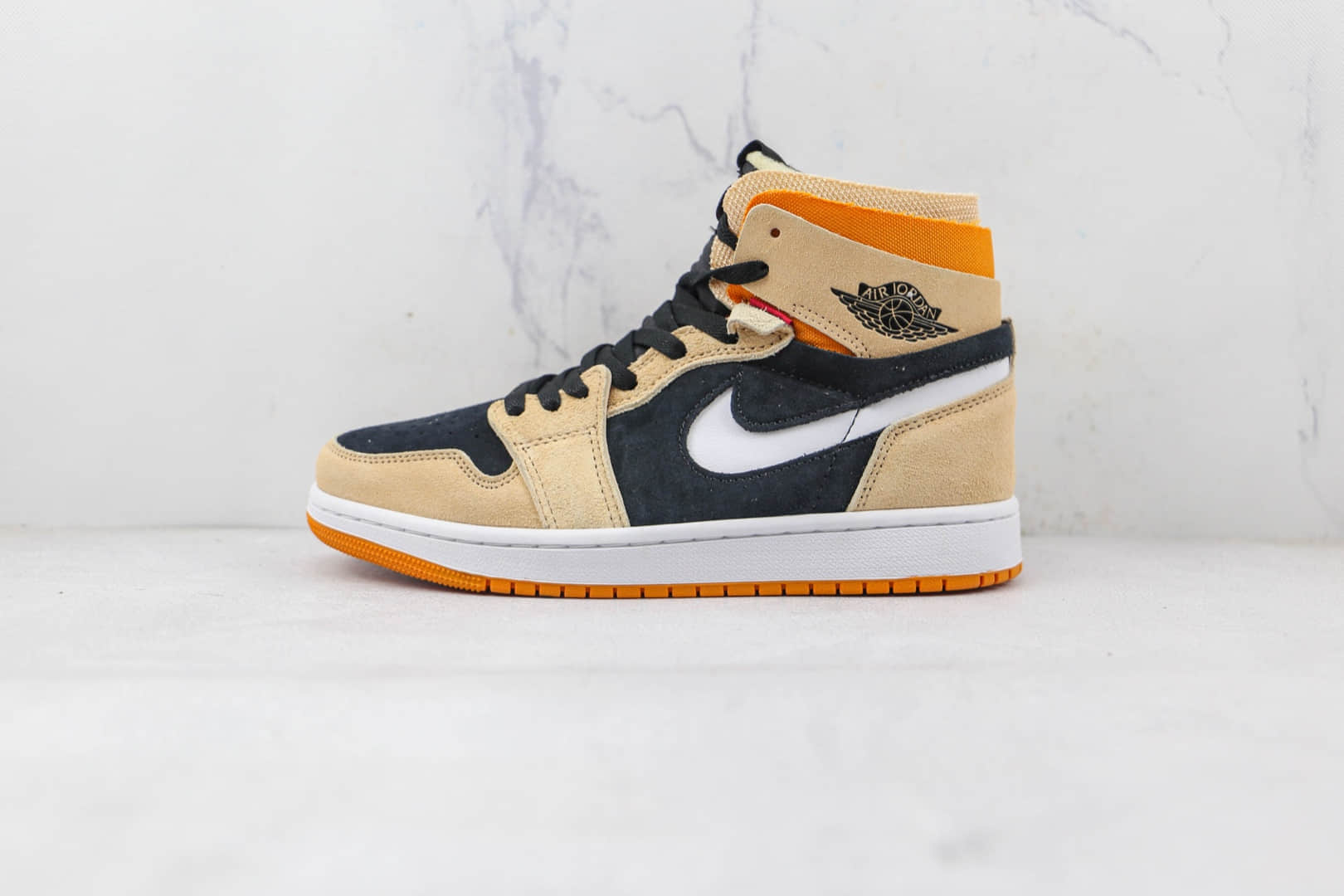 乔丹Air Jordan 1 Zoom CMFT Corduroy纯原版本中帮AJ1南瓜橙色板鞋原鞋开模一比一打造 货号:CT0978-200