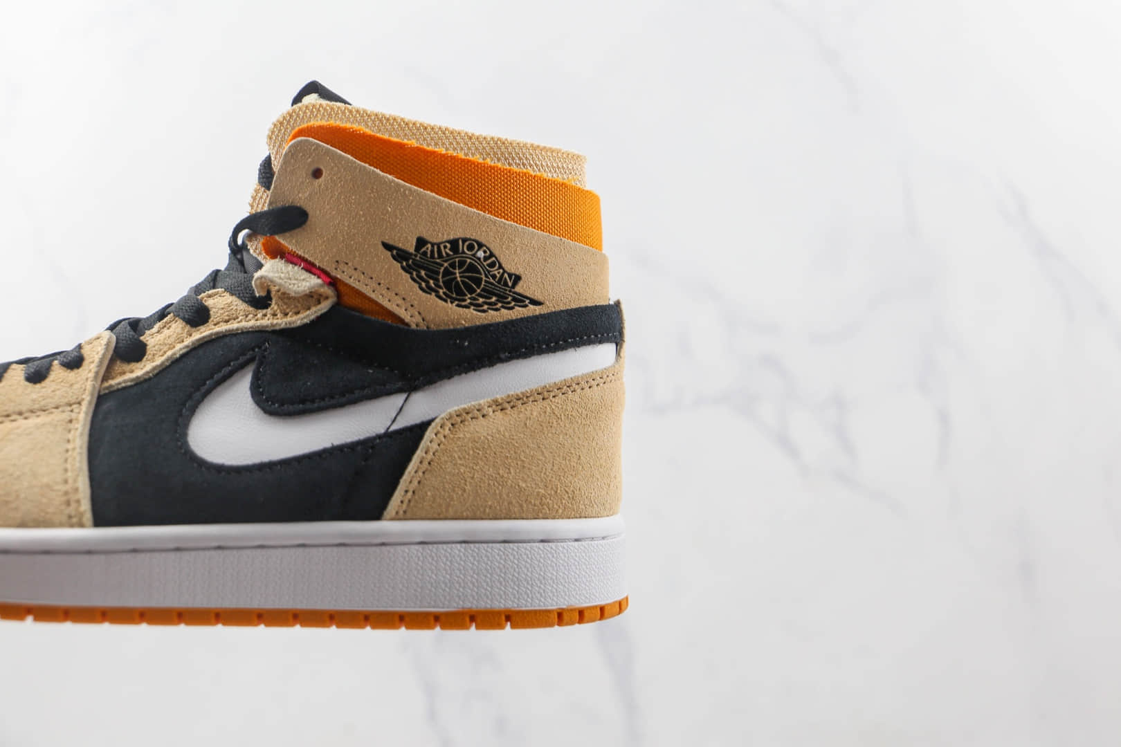 乔丹Air Jordan 1 Zoom CMFT Corduroy纯原版本中帮AJ1南瓜橙色板鞋原鞋开模一比一打造 货号:CT0978-200
