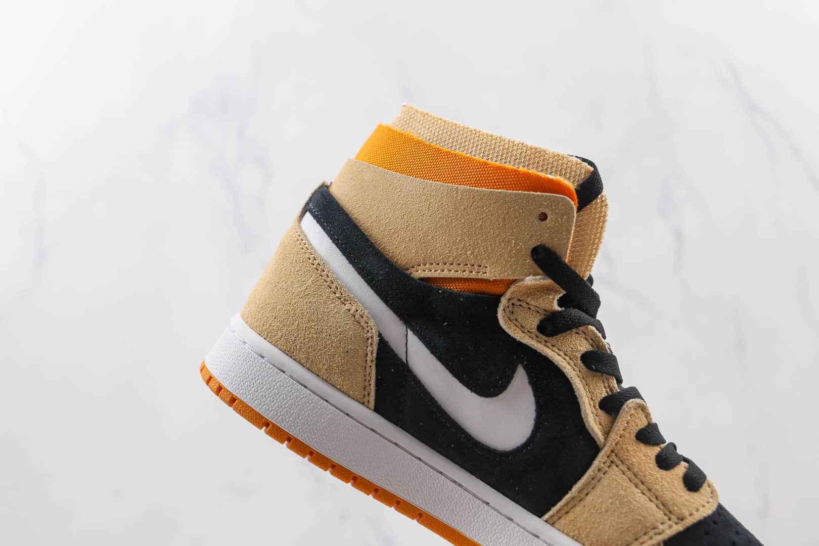乔丹Air Jordan 1 Zoom CMFT Corduroy纯原版本中帮AJ1南瓜橙色板鞋原鞋开模一比一打造 货号:CT0978-200