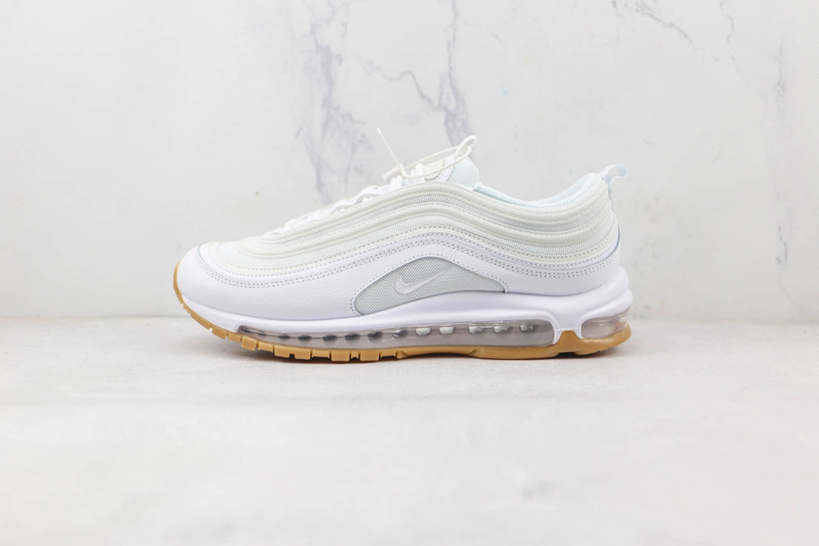 耐克NIKE Air Max 97纯原版本白生胶底Max97气垫鞋原楦头纸板打造 货号:DJ2740-100